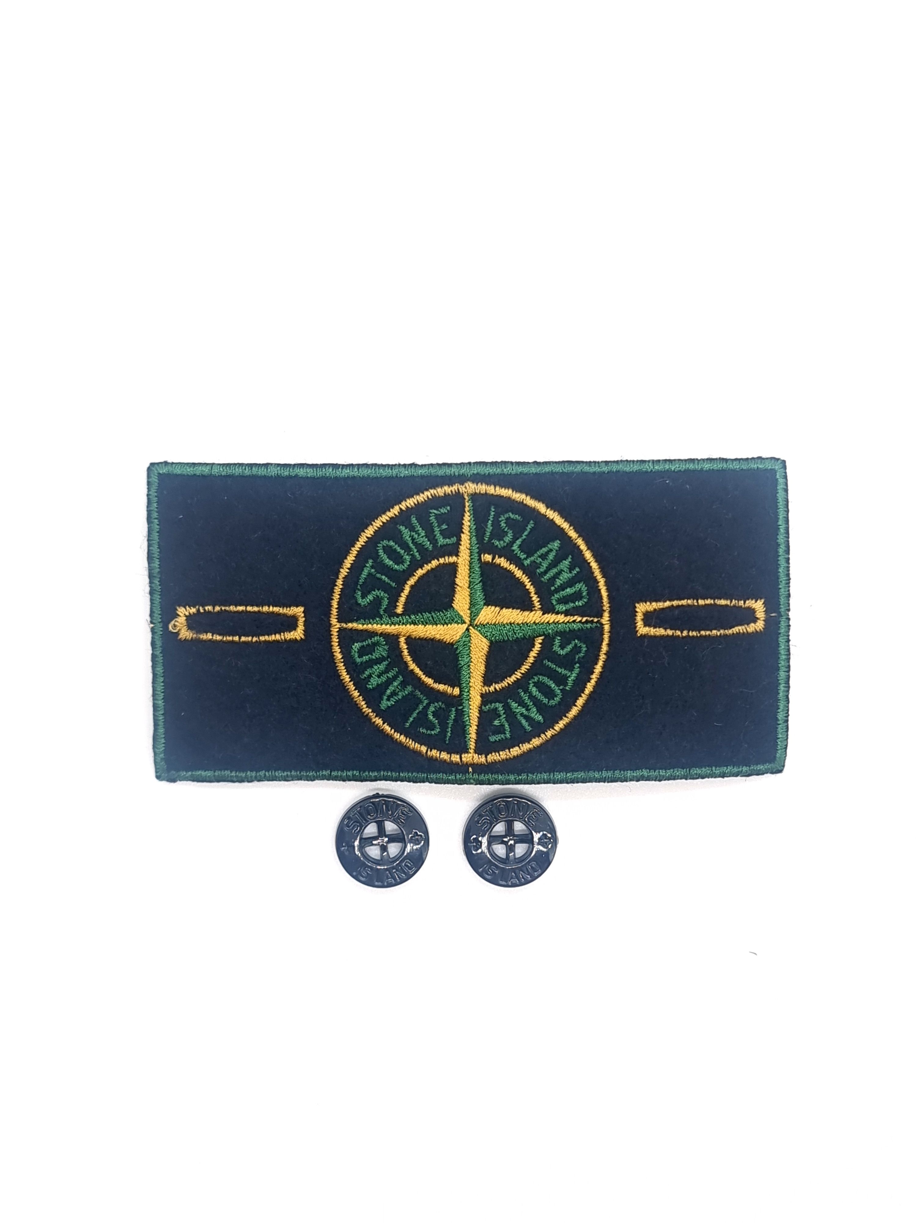 90年代 STONE  green patch 緑パッチ Stone Island × Vintage Stone Island vintage 90s green badge