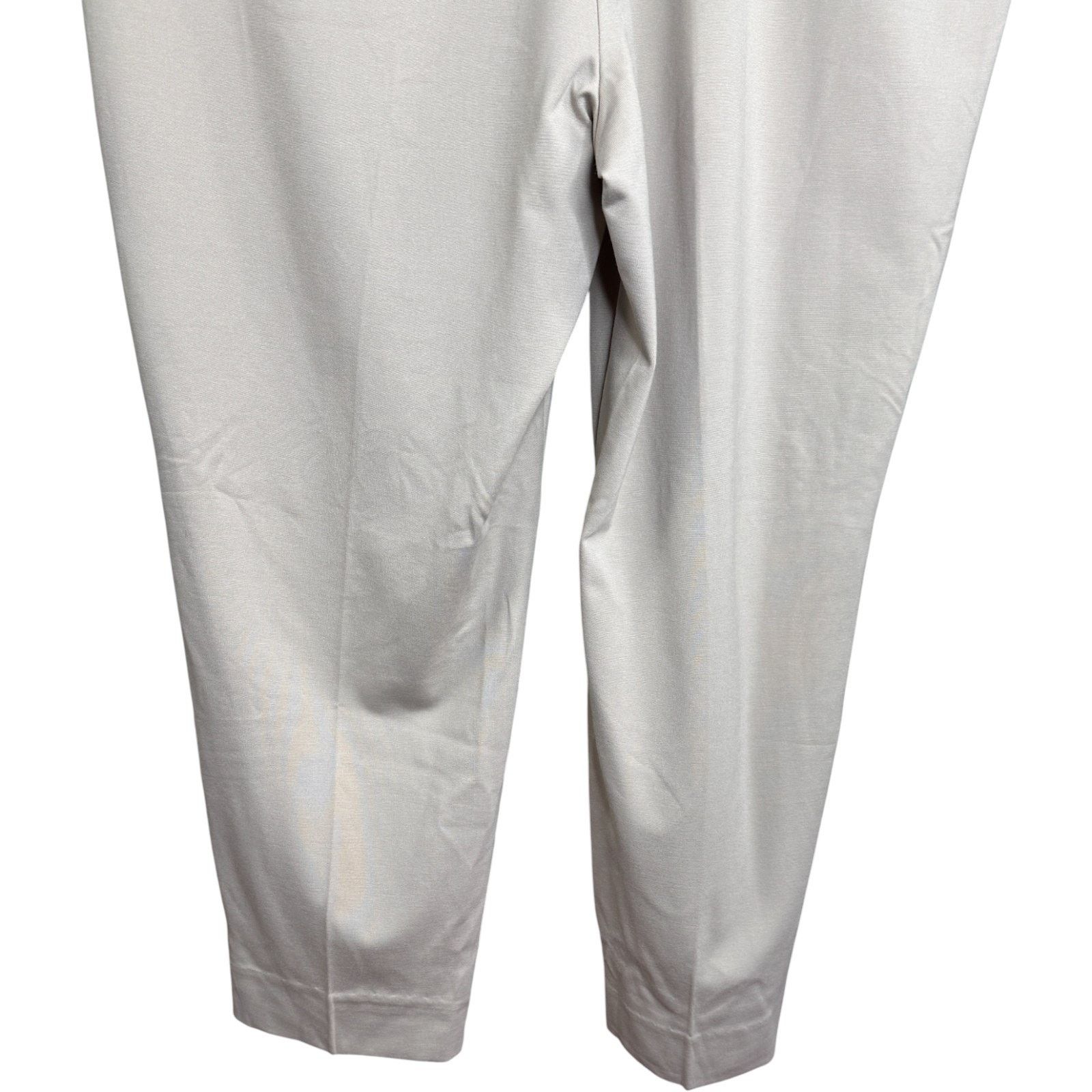 Other Susan Graver Every Day Supreme Knit Slim Leg Pants Stone 3X Size 39" - 8 Thumbnail