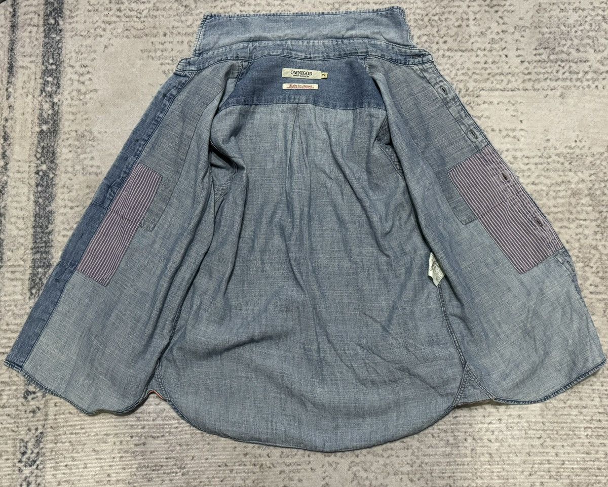OMNIGOD OMNIGOD Japanese Brand Denim Shirt Size US S / EU 44-46 / 1 - 3 Thumbnail
