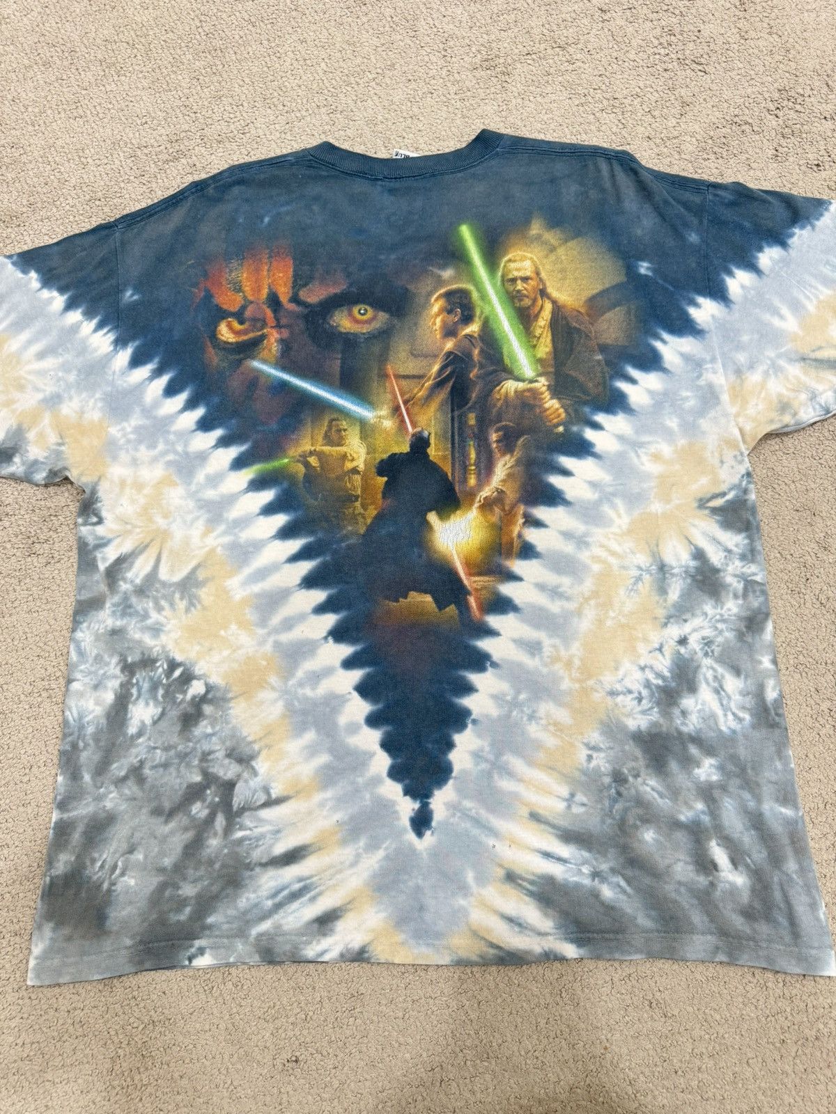 Liquid Blue Final Drop‼️ Vintage 90's Star Wars Episode I Darth Maul Size US XL / EU 56 / 4 - 13 Thumbnail