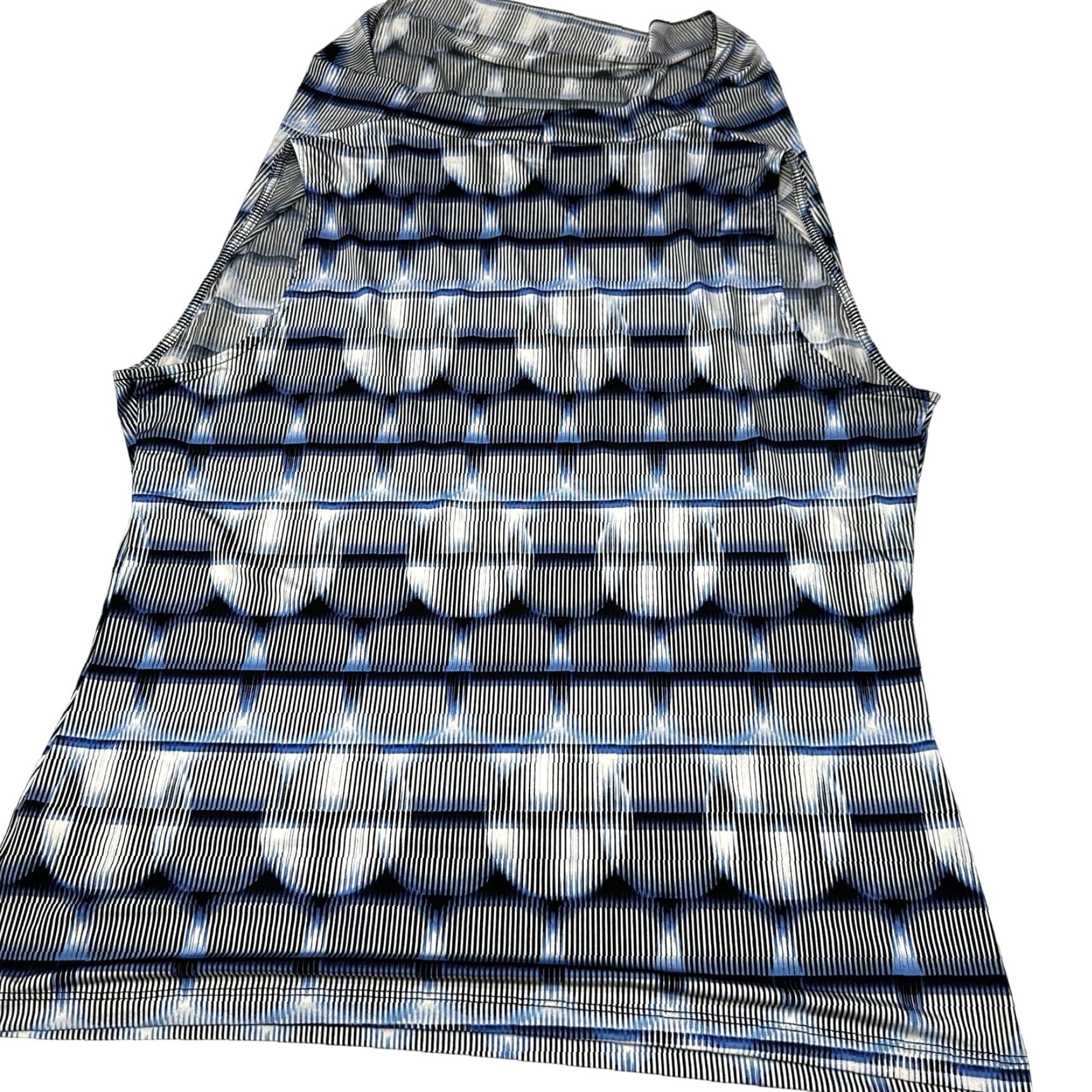 Worthington Worthington Tank Top Womens XL Blue Sleeveless All Over Print Boho Y2K Hippie Shirt Adults XL Blue Geometric Pattern Casual Womens Size XL / US 12-14 / IT 48-50 - 4 Thumbnail