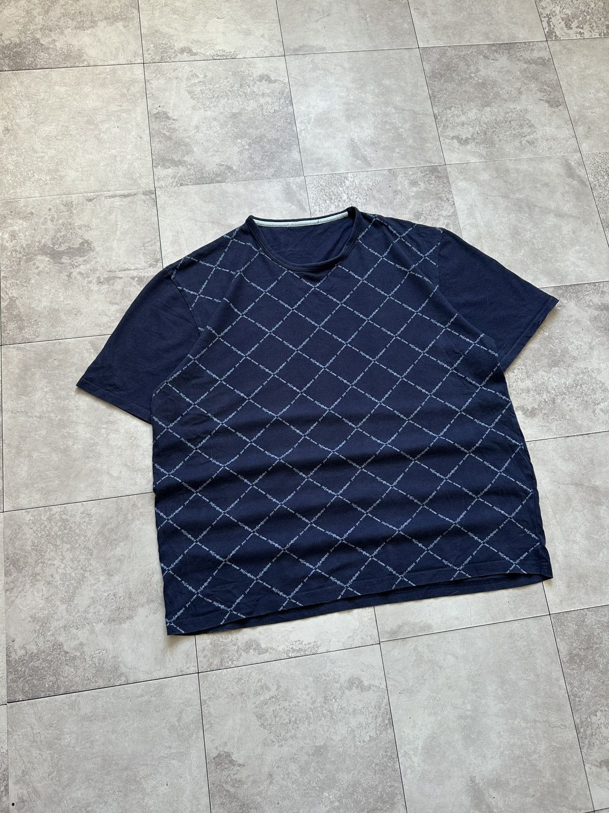 Vintage × Yves Saint Laurent Vintage 90s Yves Saint Laurent Ysl Monogram Blue T-Shirt Size US M / EU 48-50 / 2 - 2 Thumbnail