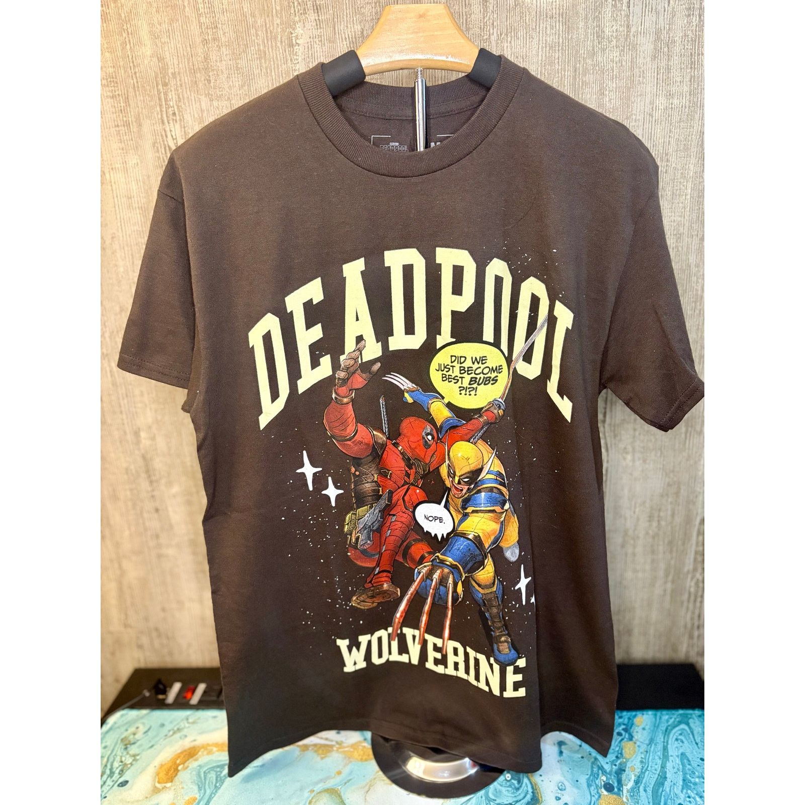 Civil Regime NEW Sz. M - Civil LA Men's Deadpool/Wolverine Tee (Brown) Size US M / EU 48-50 / 2 - 1 Thumbnail