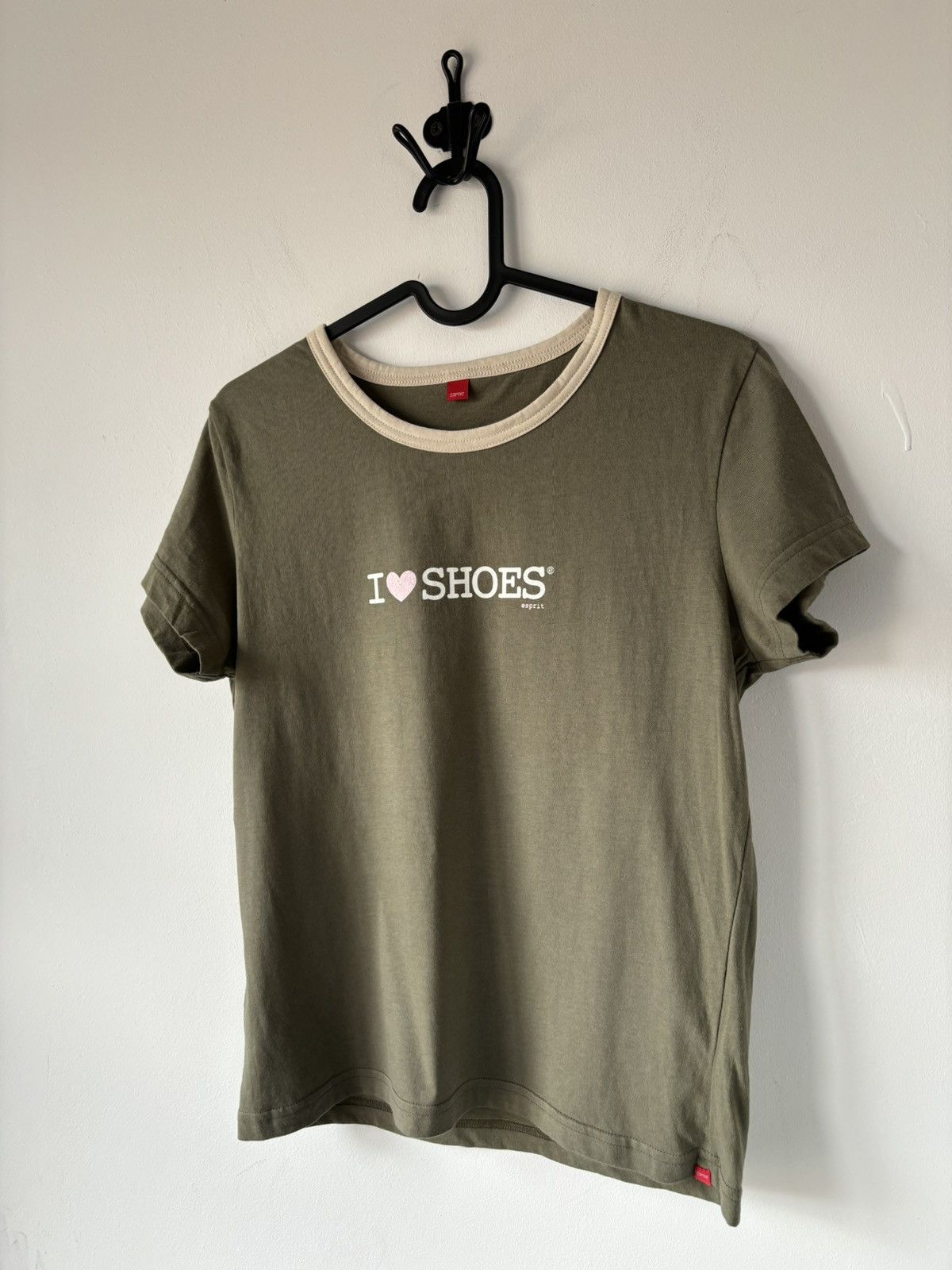 Esprit × Vintage Y2K Esprit I Love Shoes Tee Size L / US 10 / IT 46 - 2 Thumbnail