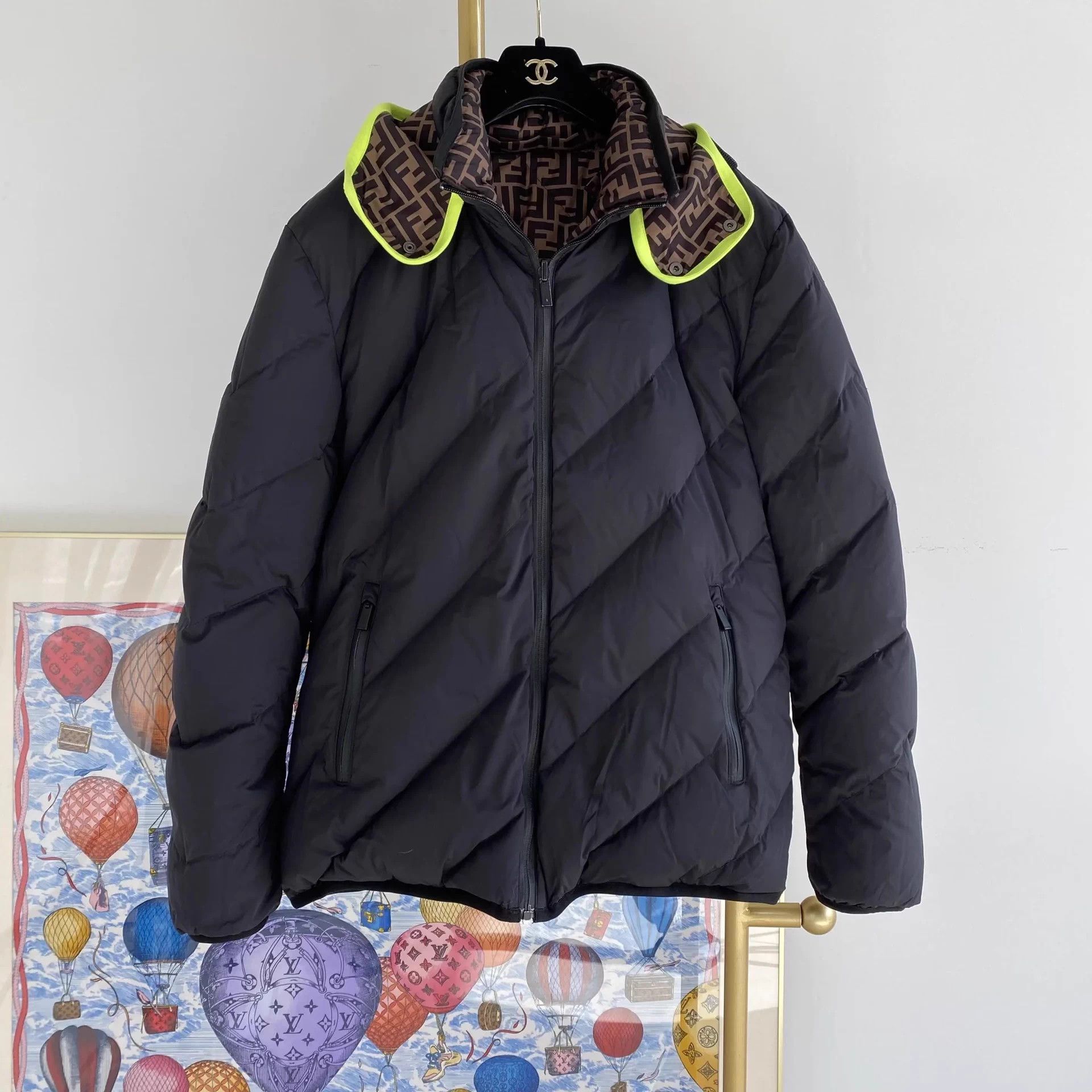 Fendi Fendi all over logo reversible down jacket 48 Size XL / US 12-14 / IT 48-50 - 3 Thumbnail