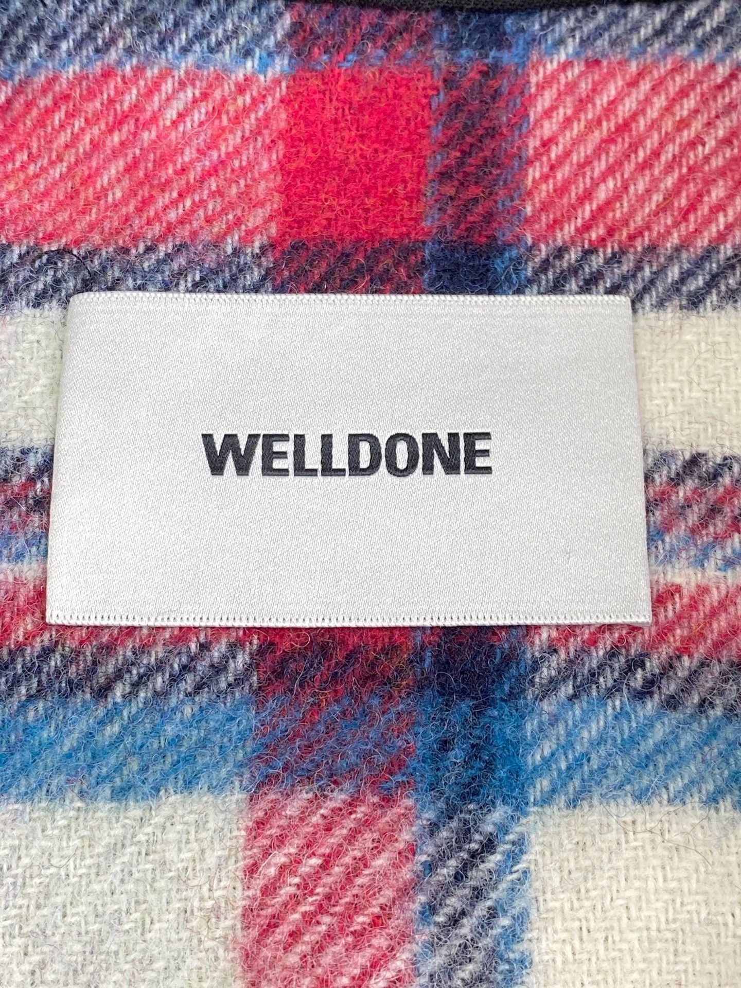WE11DONE we11done GD Check Half-Zip Wool Jacket One Size Size US M / EU 48-50 / 2 - 7 Thumbnail