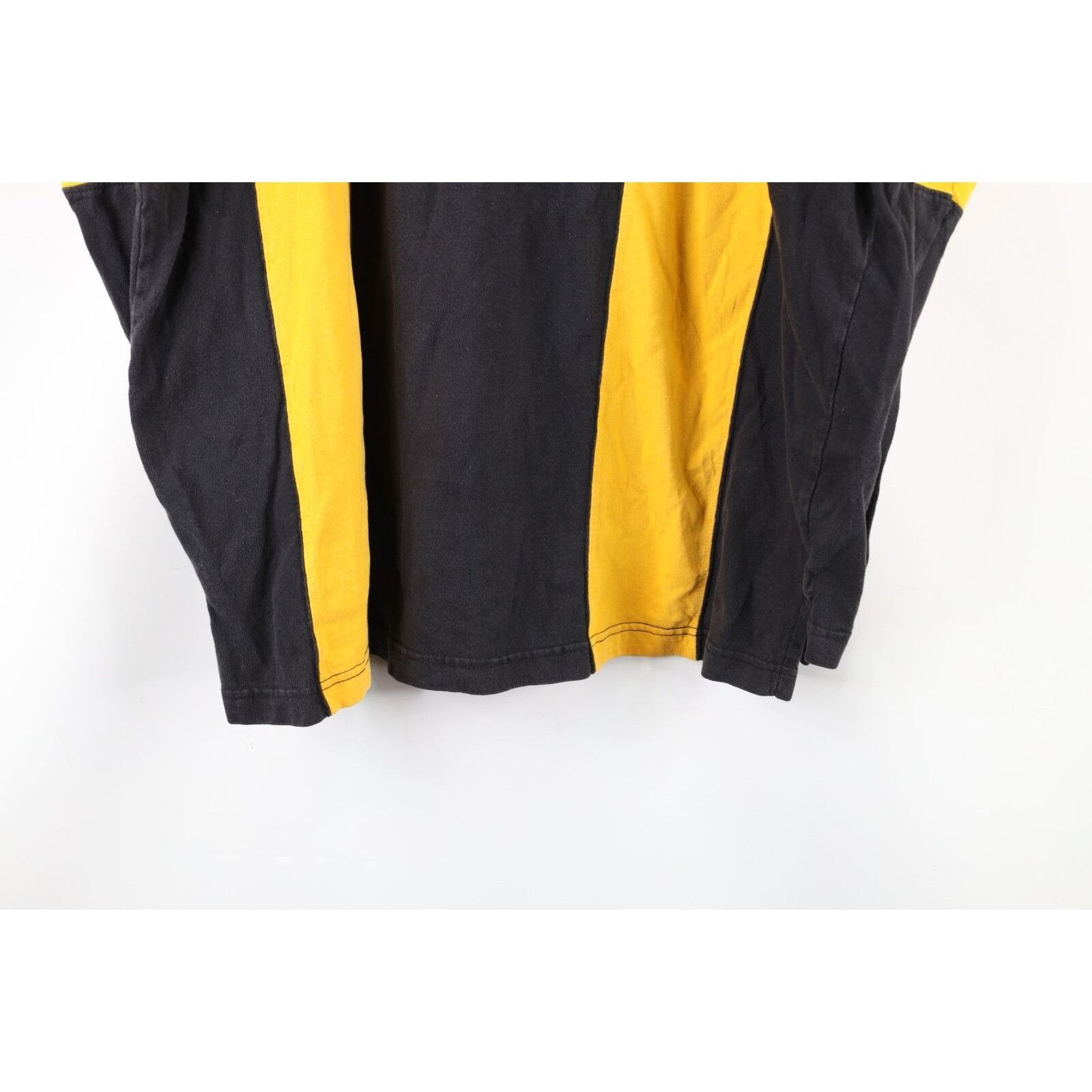 Vintage 90s Faded Pittsburgh Steelers Long Sleeve Polo
