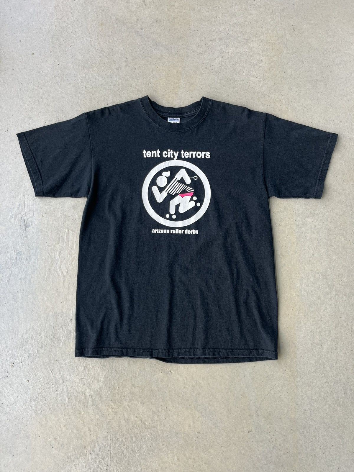 Vintage Vintage Y2K Tent City Terrors Funny Homeless Shelter T-Shirt Size US L / EU 52-54 / 3 - 1 Thumbnail