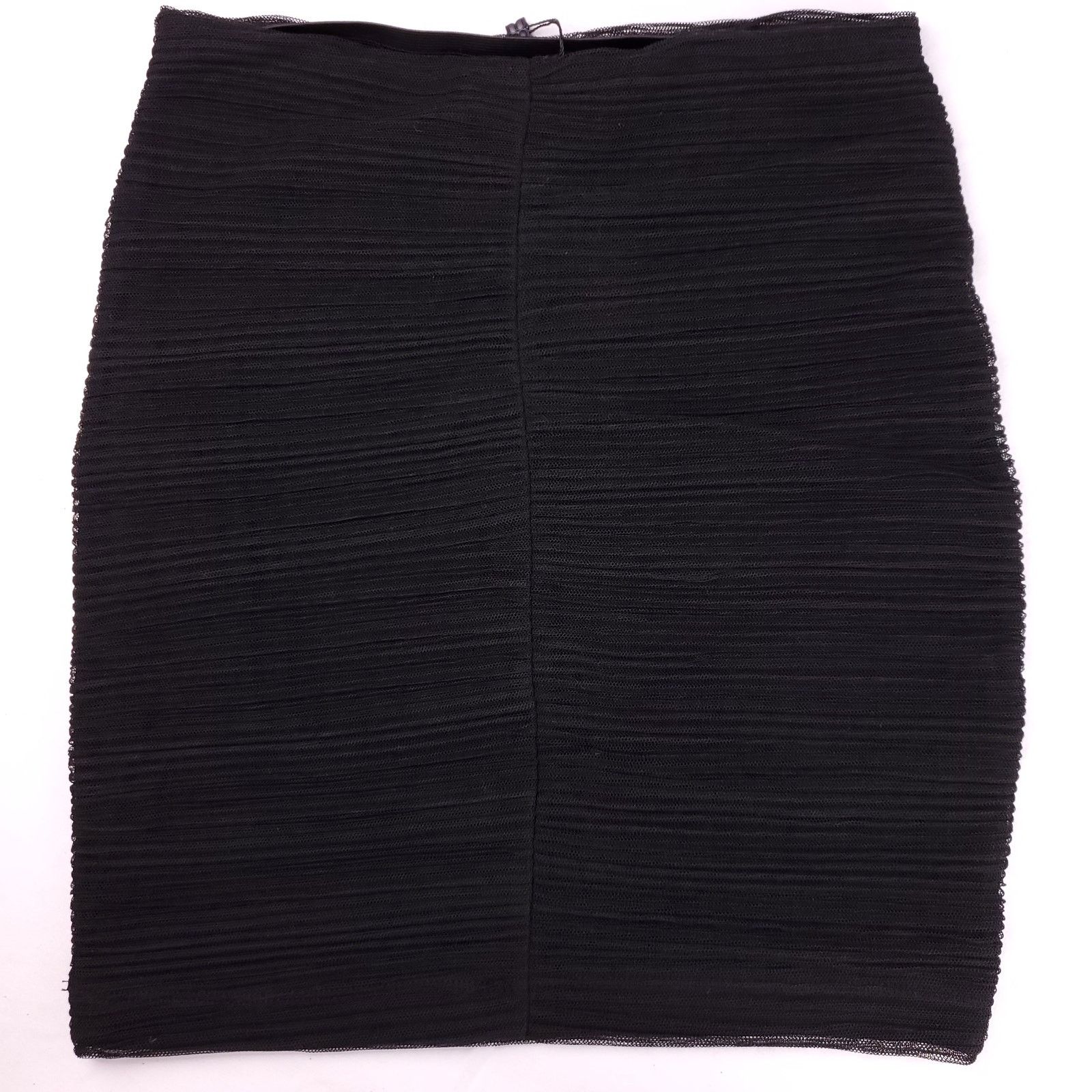 Bcbgmaxazria BCBG Little Black Skirt Mesh Wrap NWT Y2K Small Size 26" / US 2 / IT 38 - 2 Thumbnail