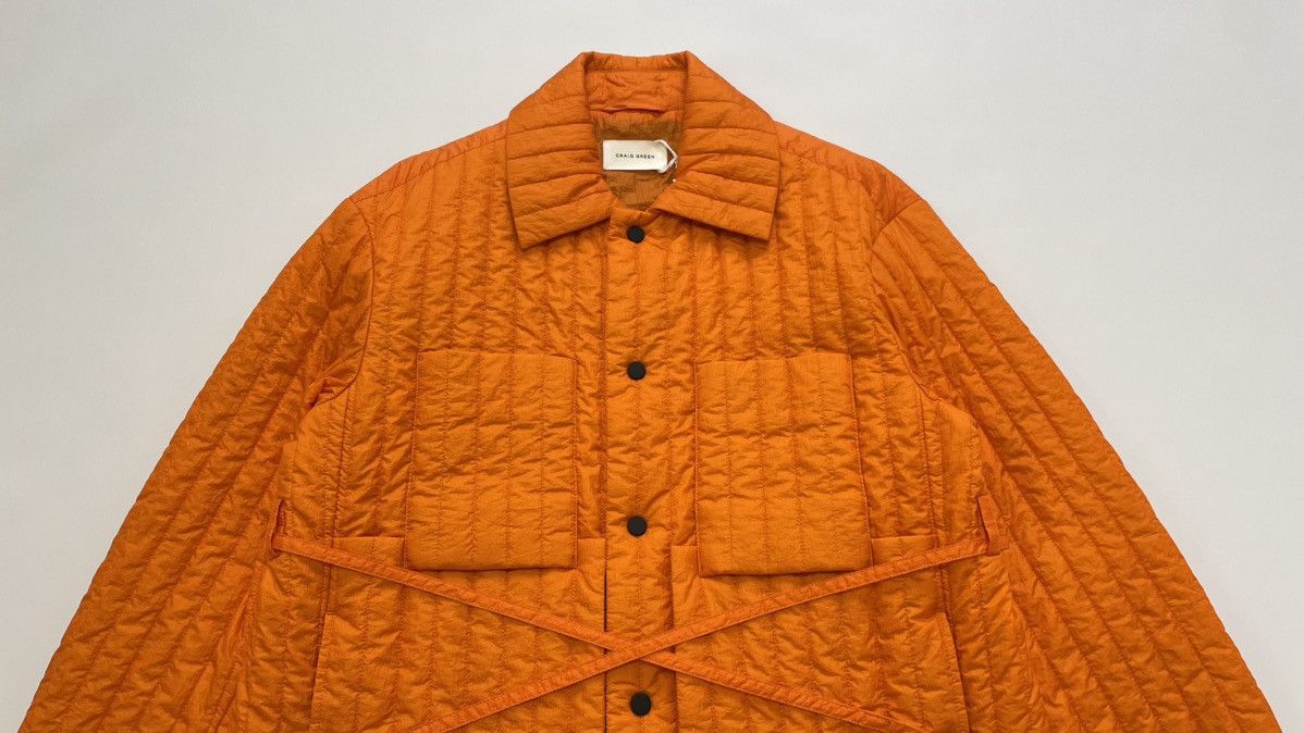 Craig Green S/S 22 Crinkle Orange Nylon Work Jacket Size US M / EU 48-50 / 2 - 4 Thumbnail