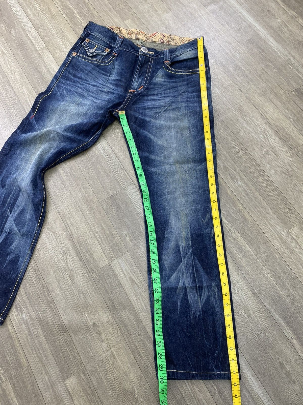 If Six Was Nine 2000s Ediwn Trip Japan Distressed Faded Lgb Punk Style Jeans Size US 34 / EU 50 - 22 Thumbnail
