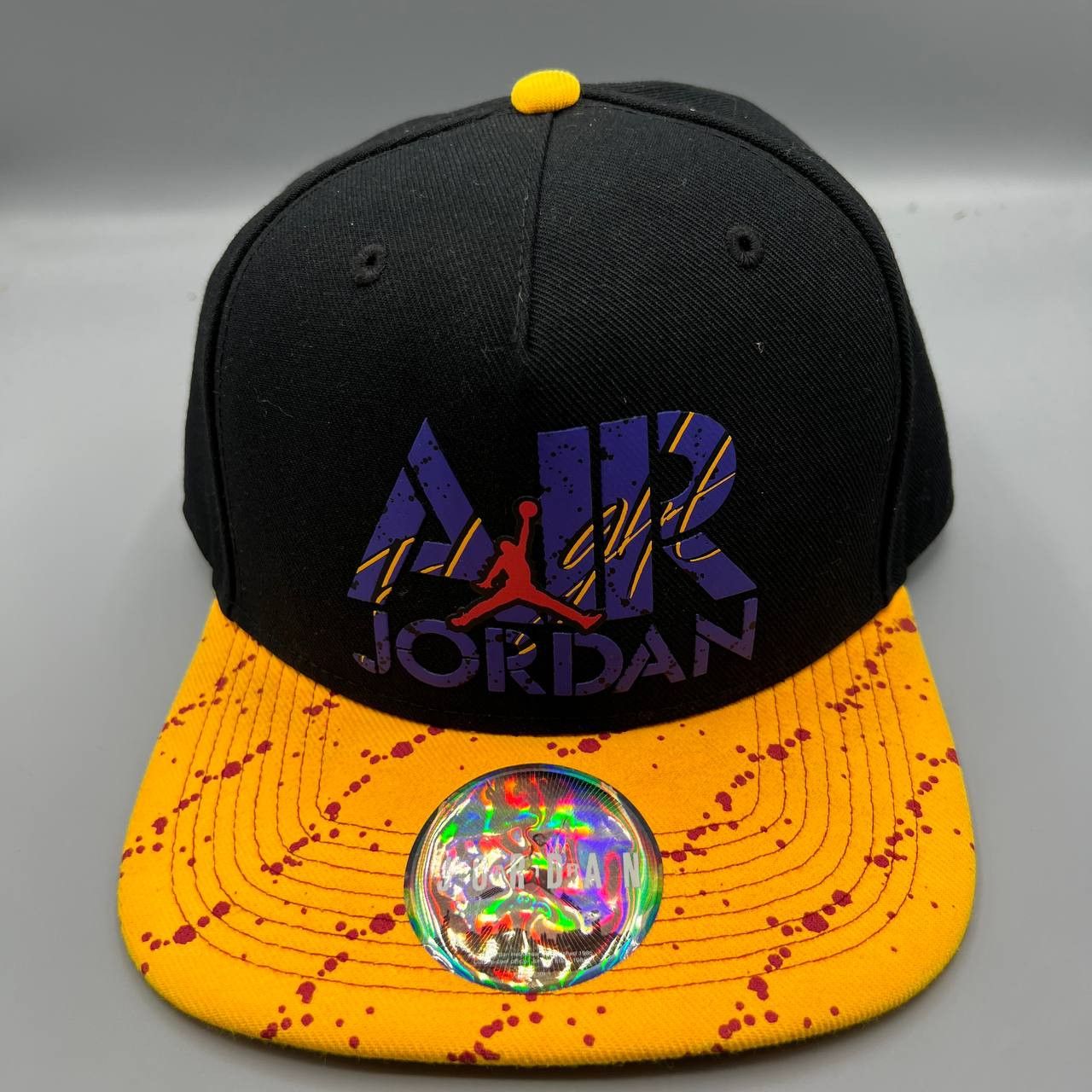 Jordan Brand Air Jordan Flight Hat Men Black Yellow Jumpman Snap Back Cap Size ONE SIZE - 1 Thumbnail