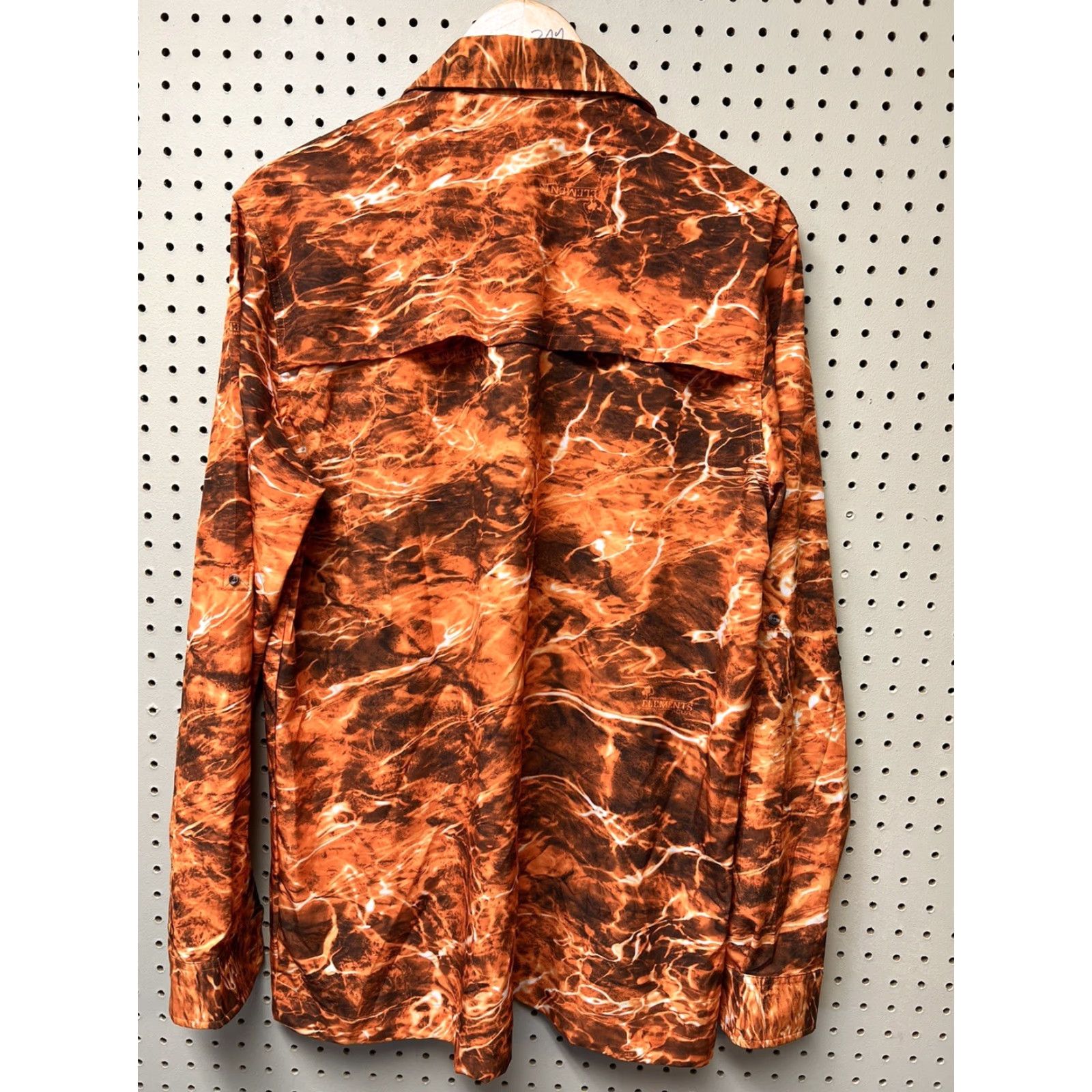 Vintage Mossy Oak Elements Fire Pattern Mens Orange Long Sleeve Shirt M Hunt Shirt Size US M / EU 48-50 / 2 - 2 Thumbnail