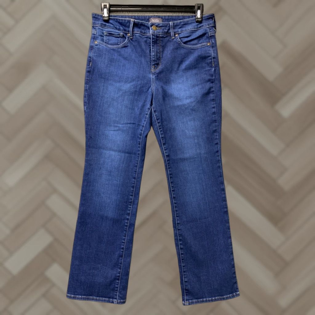 NYDJ NYDJ Jeans Women’s 12P Blue Marilyn Straight Lift Tuck Technology Stretch 159-1 NYDJ Size 34" / US 12 / IT 48 - 1 Thumbnail