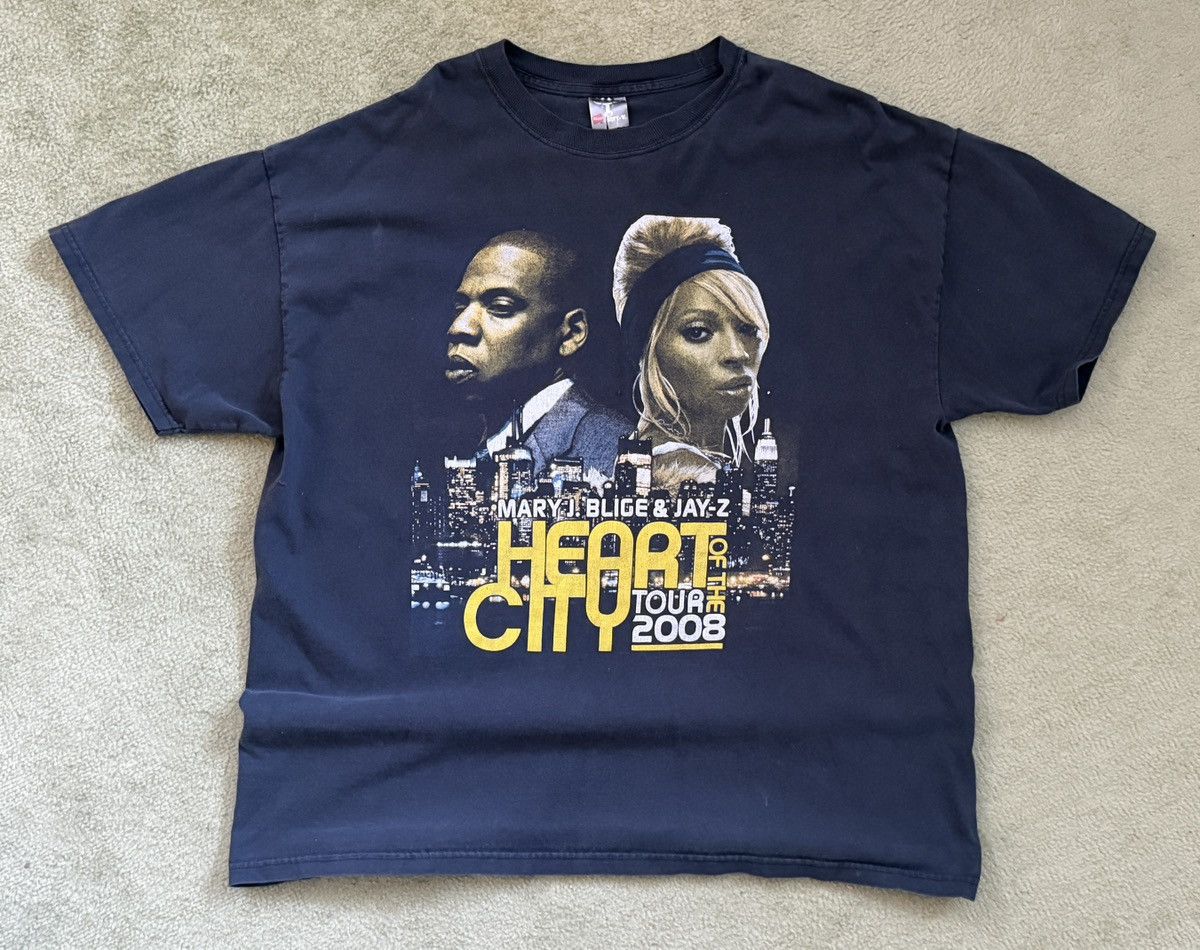 Rap Tees VINTAGE 2008 JAY-Z MARY J. BLIGE TOUR TEE Size US XL / EU 56 / 4 - 2 Thumbnail