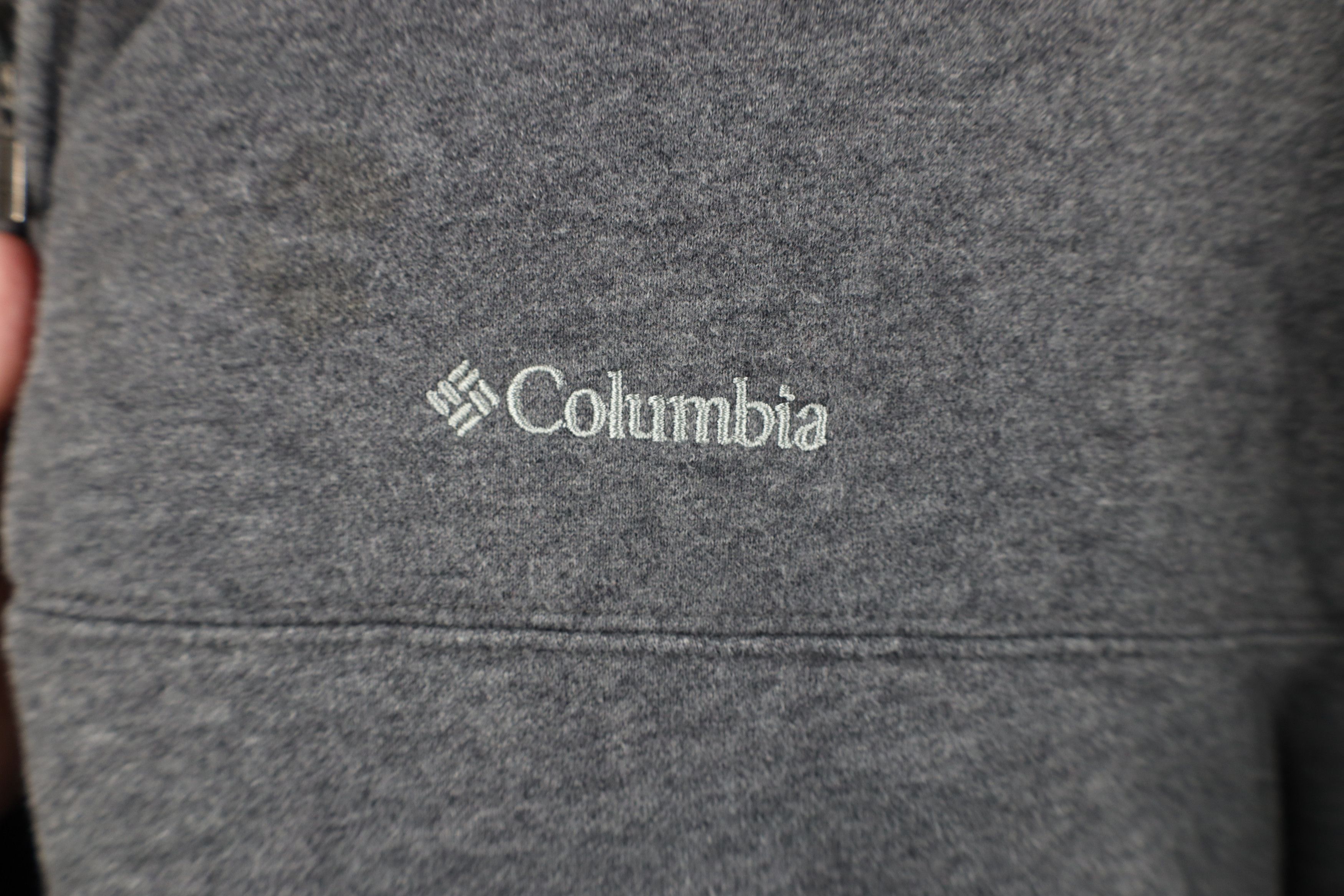 Columbia × Vintage Vintage Y2K Columbia Pullover Sweatshirt Heather Gray Size US XXL / EU 58 / 5 - 4 Thumbnail