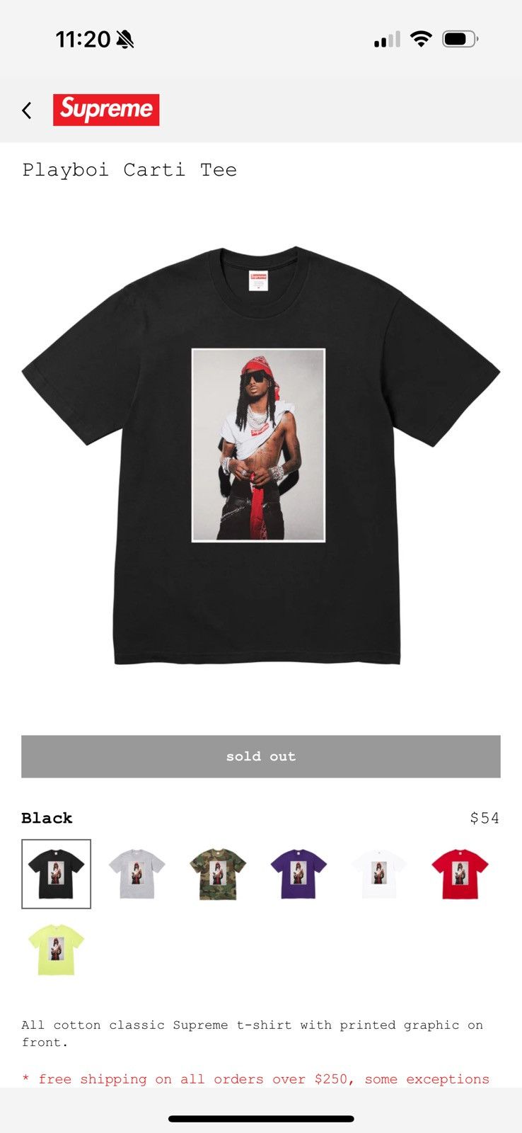 Supreme Playboi carti for supreme | Grailed