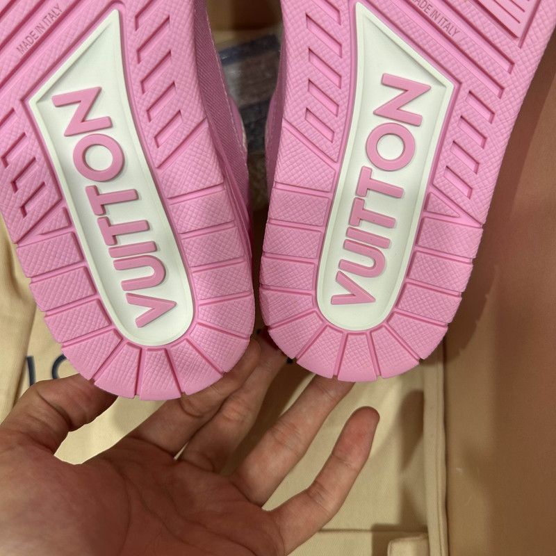Louis Vuitton Louis Vuitton Pink Trainer Low-Top Sneakers - Size US 7 / EU 40 - 9 Thumbnail