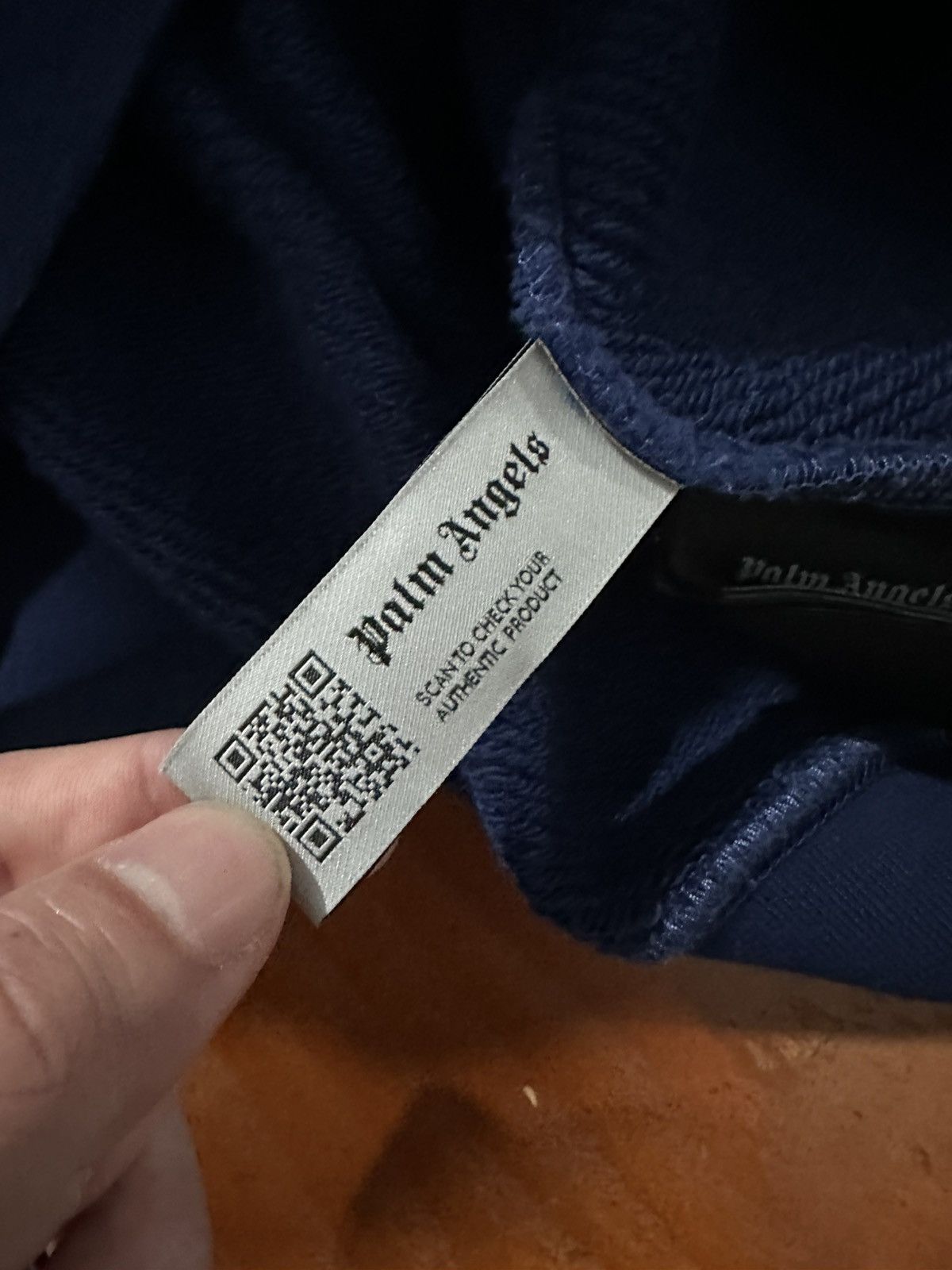 Palm Angels PALM ANGELS CROCODILE BLUE HOODIE Size US XL / EU 56 / 4 - 4 Thumbnail