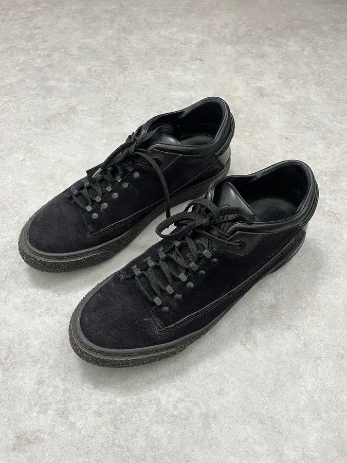Louis Vuitton Louis Vuitton Runner Active Black Leather Monogram Sneakers Size US 7.5 / EU 40-41 - 3 Thumbnail