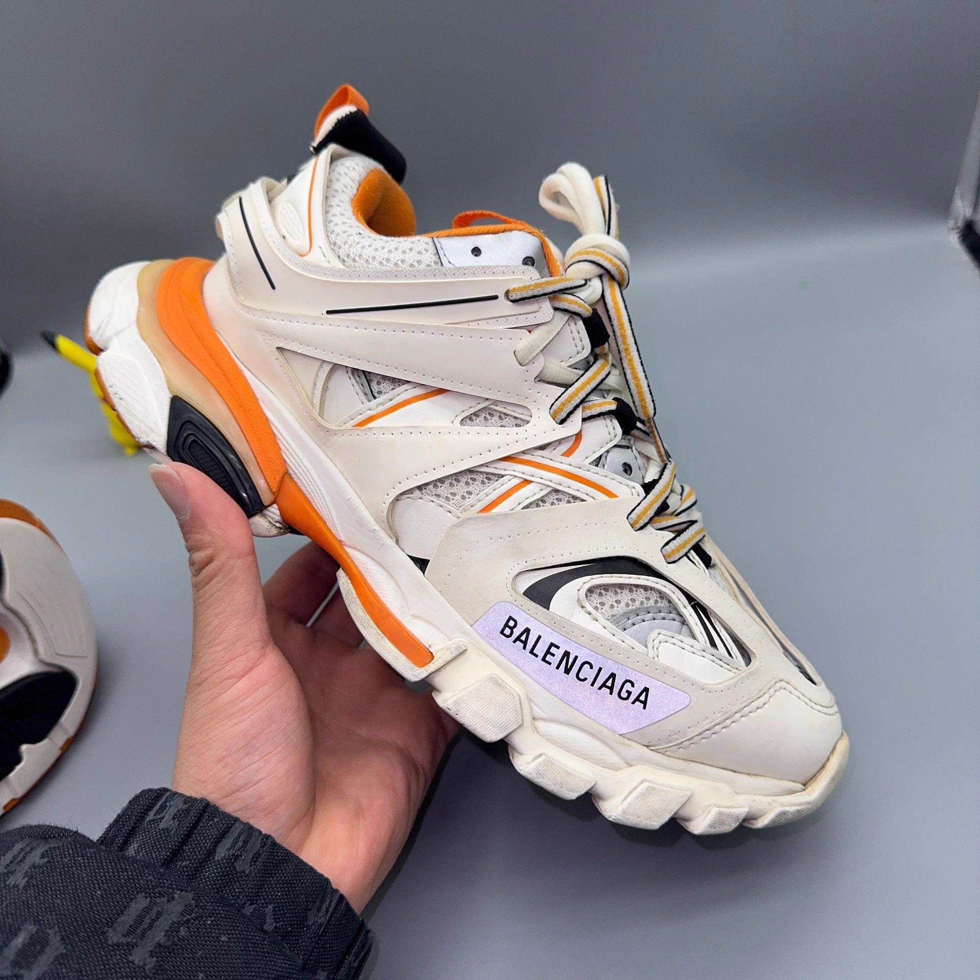 Balenciaga Balenciaga Track White Orange 38 Size US 7 / IT 37 - 6 Thumbnail
