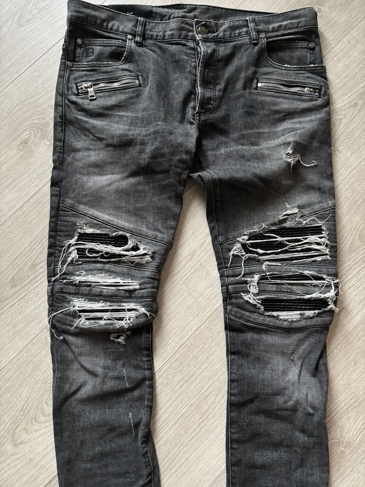 Balmain Balmain biker jeans Size US 34 / EU 50 - 2 Thumbnail