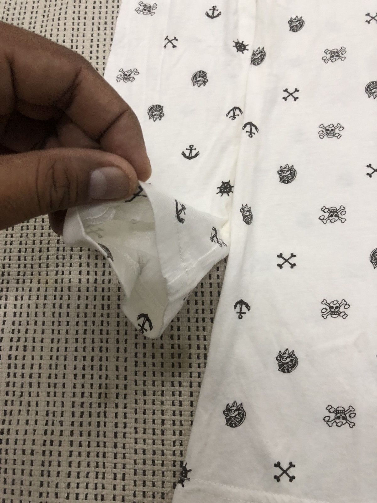 If Six Was Nine × Japanese Brand Anime - FullPrint OnePiece Skull Logo Size US L / EU 52-54 / 3 - 6 Thumbnail