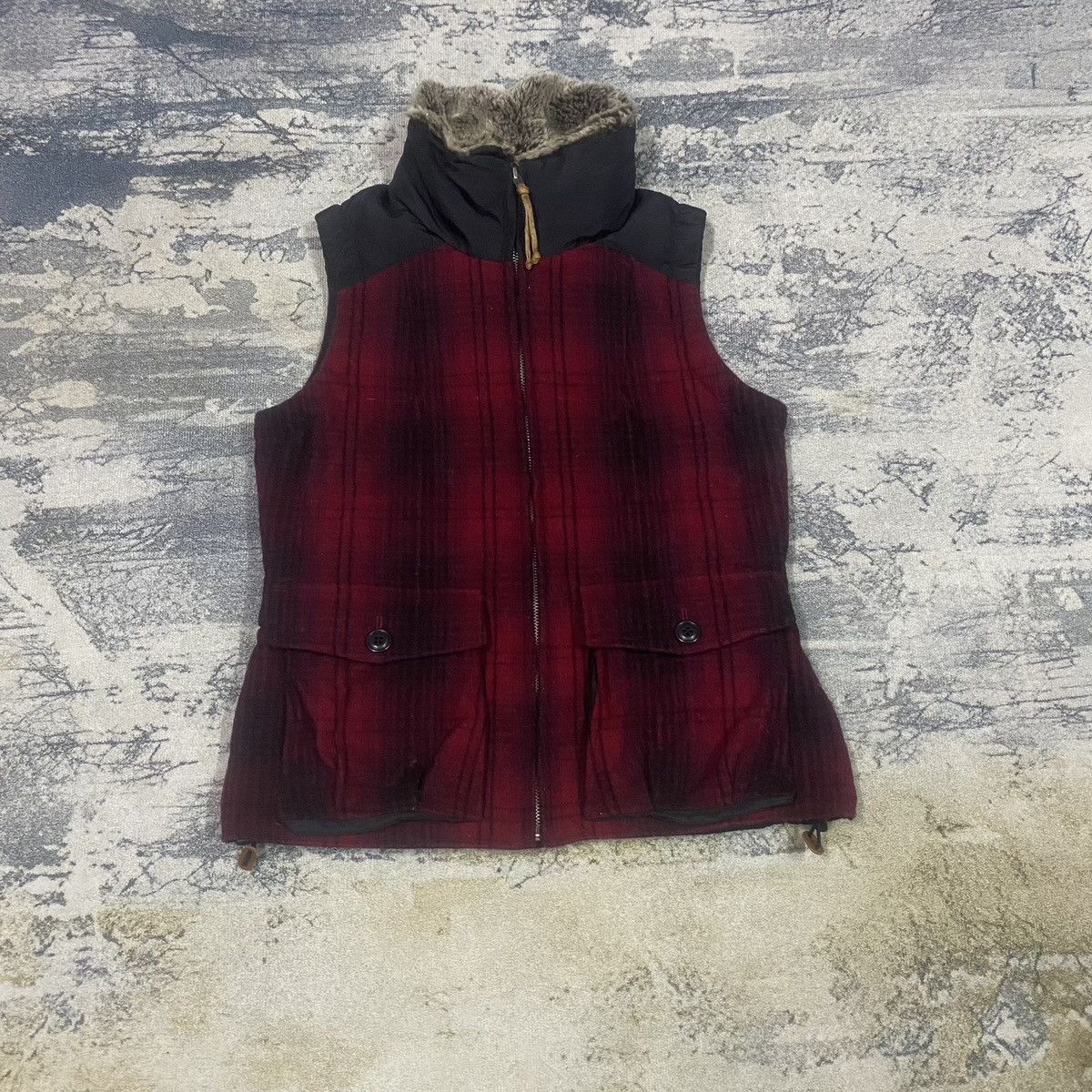 Eddie Bauer Vintage Yukon Model Goose Down Plaid Wool Puffer Vest Size US S / EU 44-46 / 1 - 4 Thumbnail