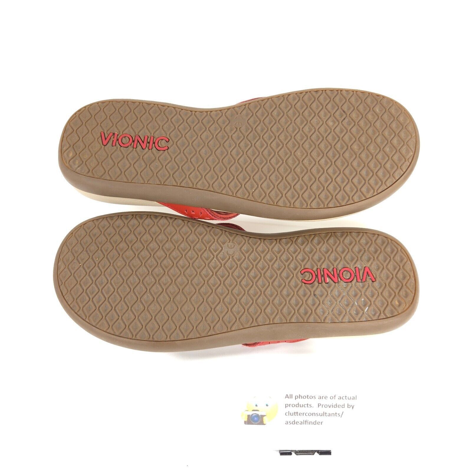 Vionic Vionic Tide Perf Thong Sandals Womens Size 9 TVW5302 Red Size US 9 / IT 39 - 9 Thumbnail