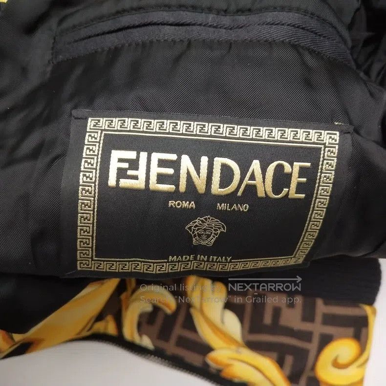 Fendi Fendi Men's coat with black and gold baroque print design, Size US S / EU 44-46 / 1 - 4 Thumbnail