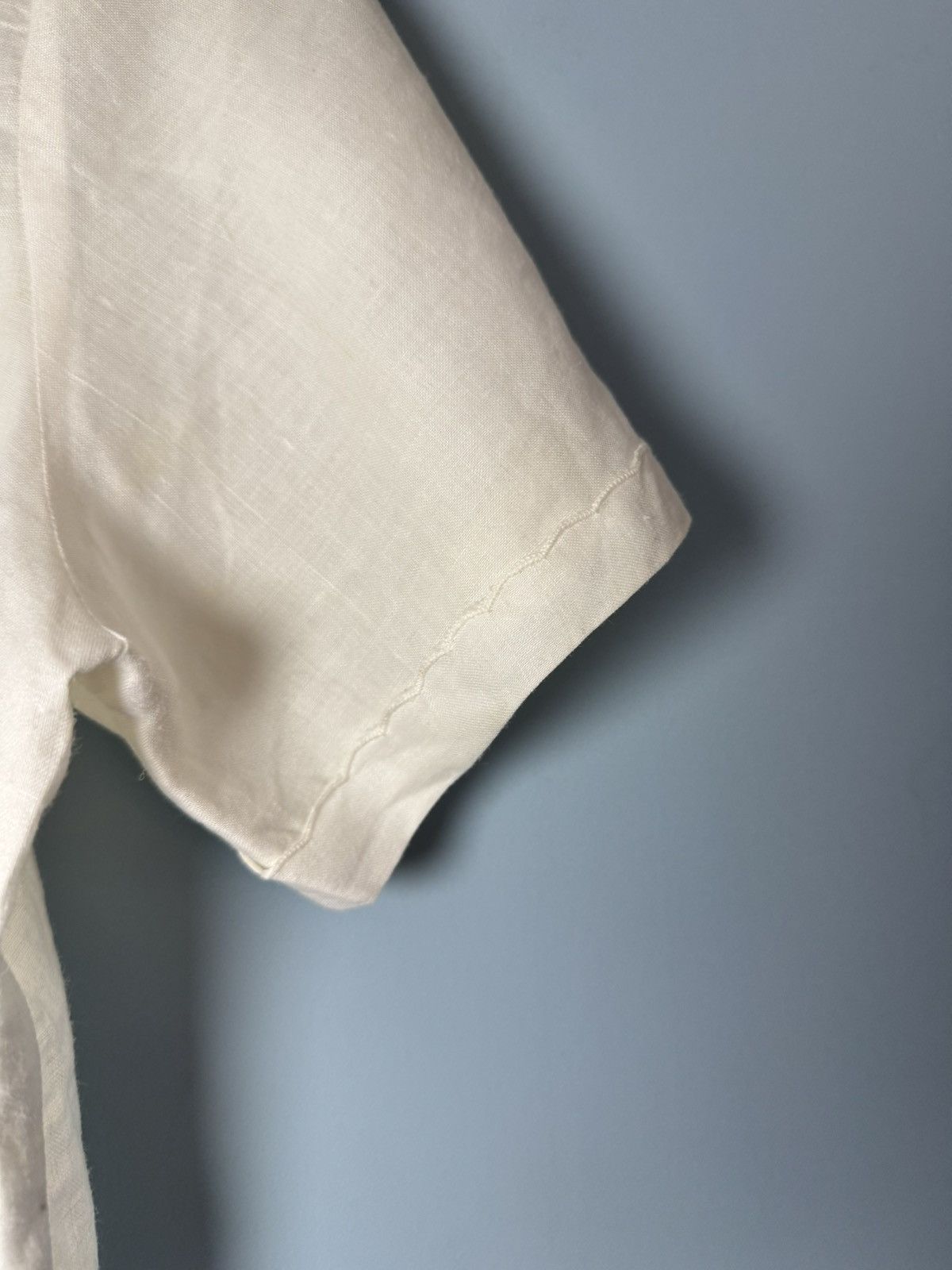 Vintage Vintage 80s Hand Embroidered Linen Shirt Size US M / EU 48-50 / 2 - 5 Thumbnail