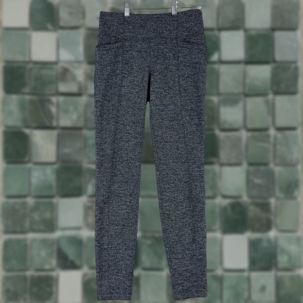 Athleta Athleta Womens Leggings Black Herringbone Metro High Waist Pull On Size M Size 32" / US 10 / IT 46 - 1 Thumbnail