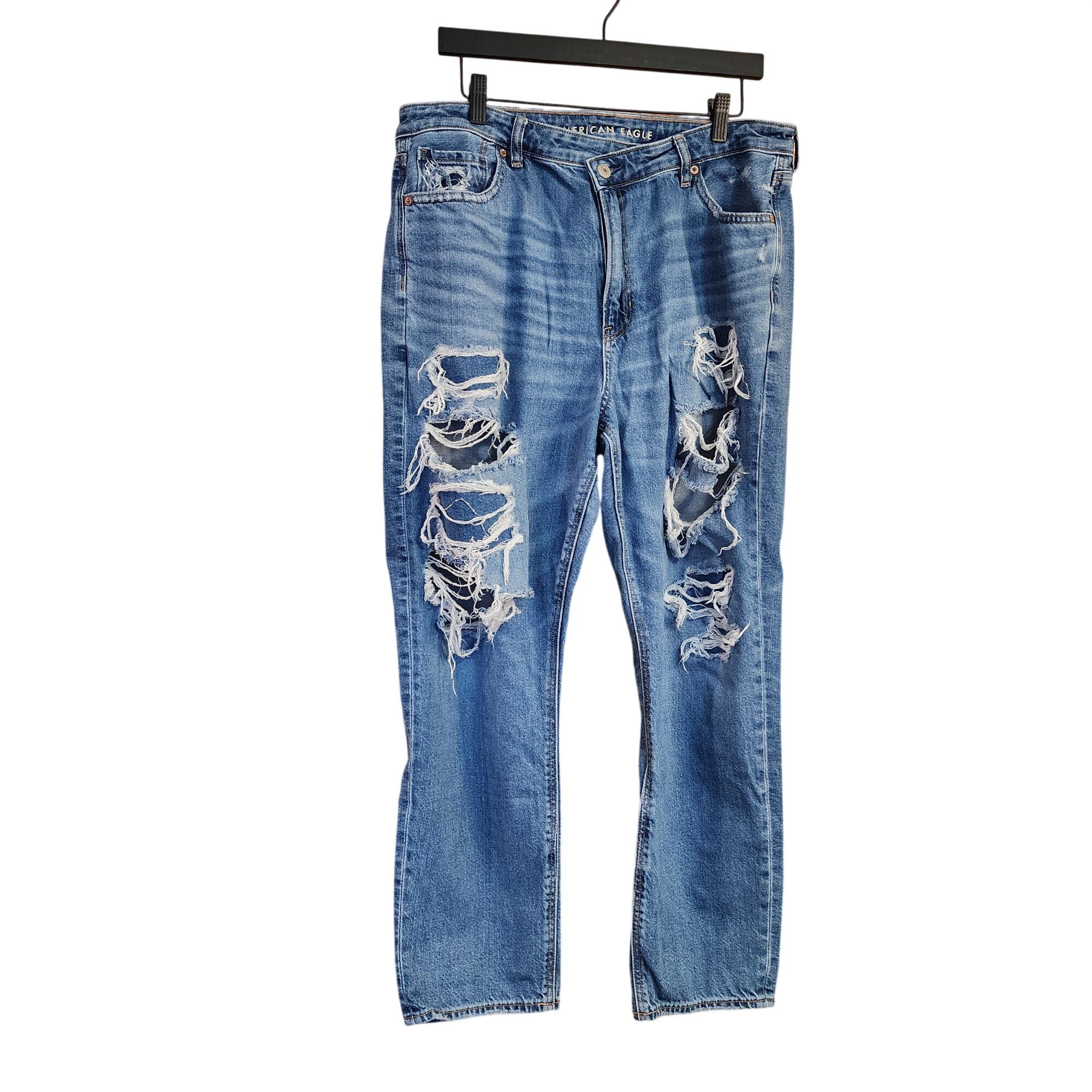 American Eagle Outfitters American Eagle Outfitters women's ripped mom jeans Womens s Size 36" / US 14 / IT 50 - 1 Thumbnail