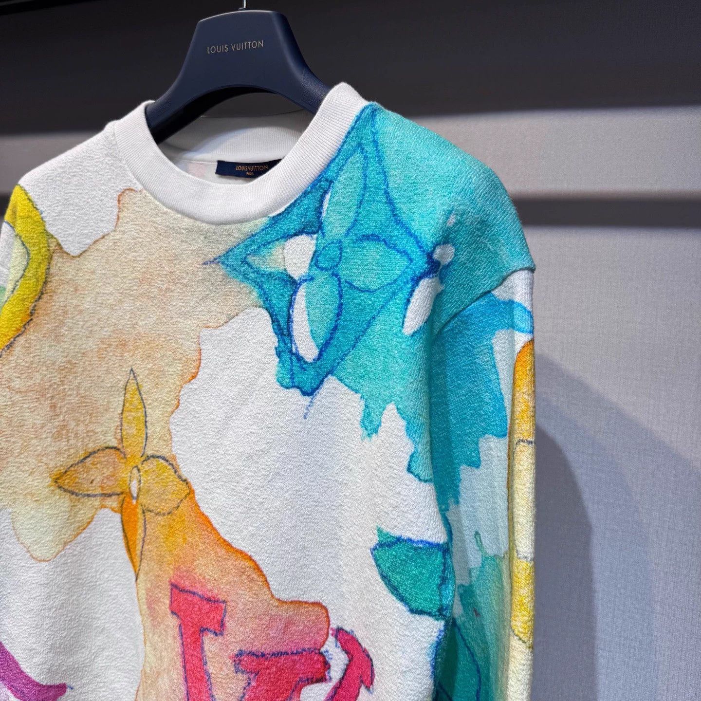 Louis Vuitton Louis Vuitton colorful ink logo knit sweater L Size L / US 10 / IT 46 - 3 Thumbnail
