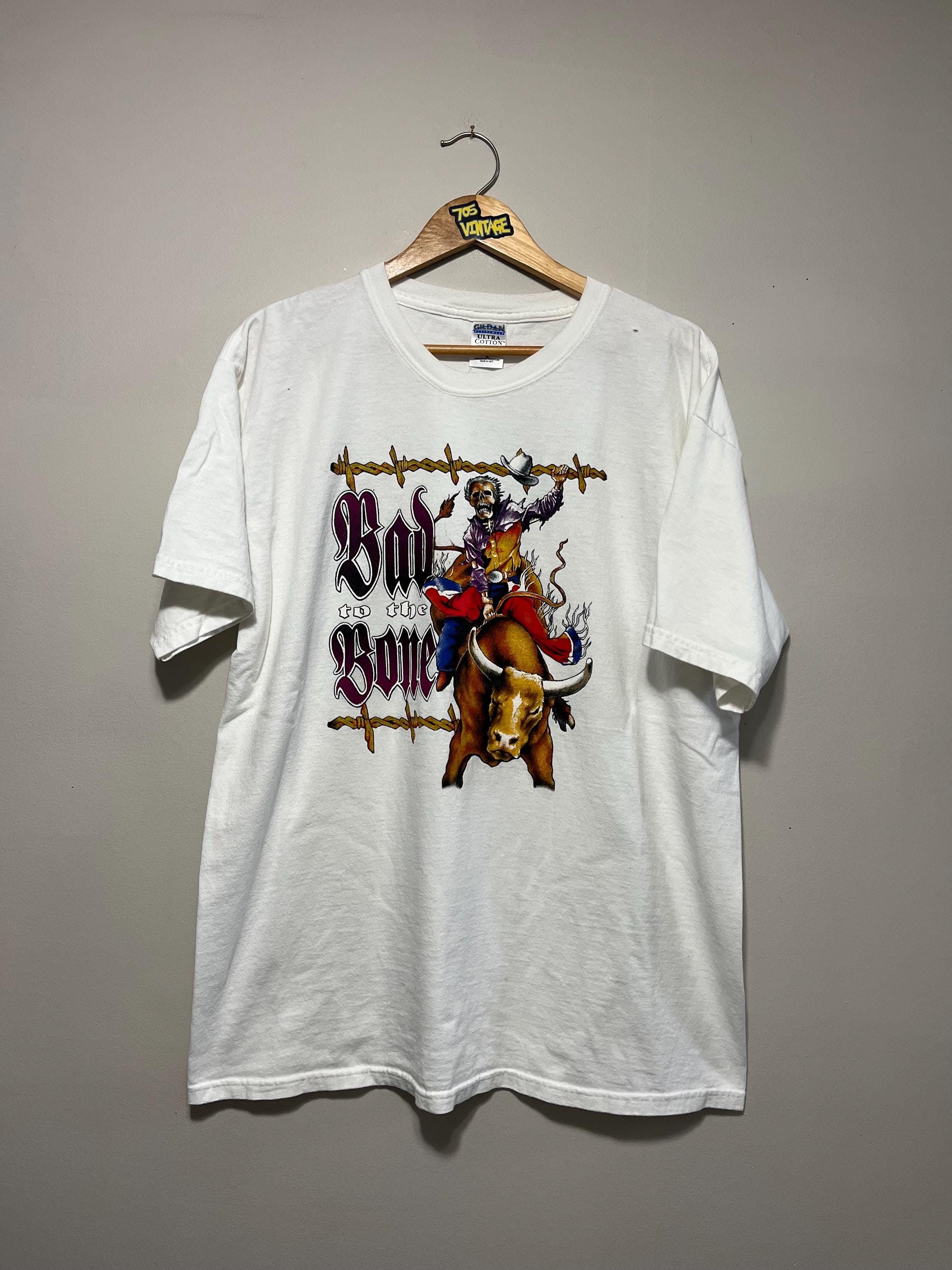 Vintage Vintage Bad To The Bone Country T-shirt Size US XL / EU 56 / 4 - 1 Thumbnail