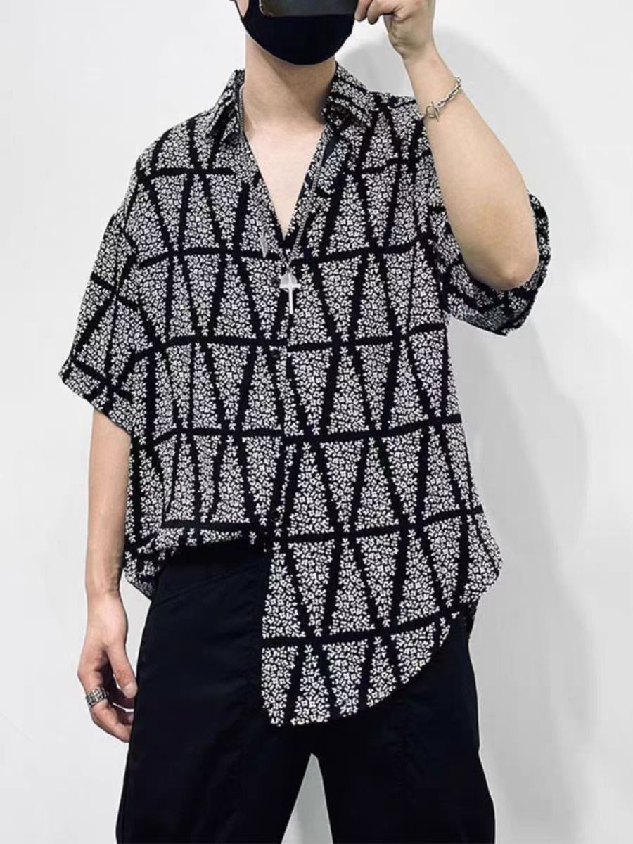Vintage Black Loose Street Lightweight Short Sleeve Shirt Size US L / EU 52-54 / 3 - 3 Thumbnail