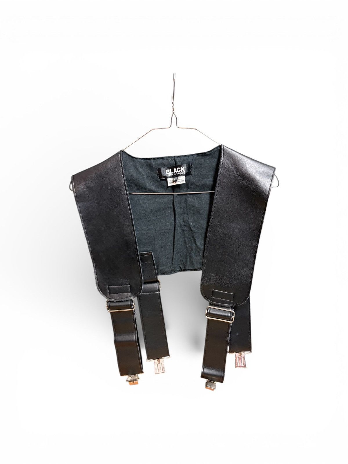 Comme des Garcons Black Comme des Garçons leather shoulder strap vest Size US L / EU 52-54 / 3 - 1 Thumbnail