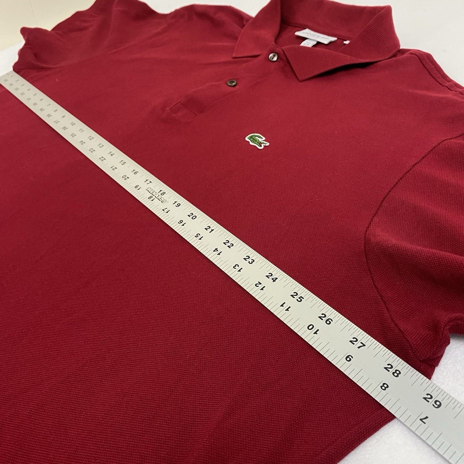 Lacoste Lacoste Men's Short Sleeve Pique Polo Shirt Red US 4XL Size US XXL / EU 58 / 5 - 6 Thumbnail