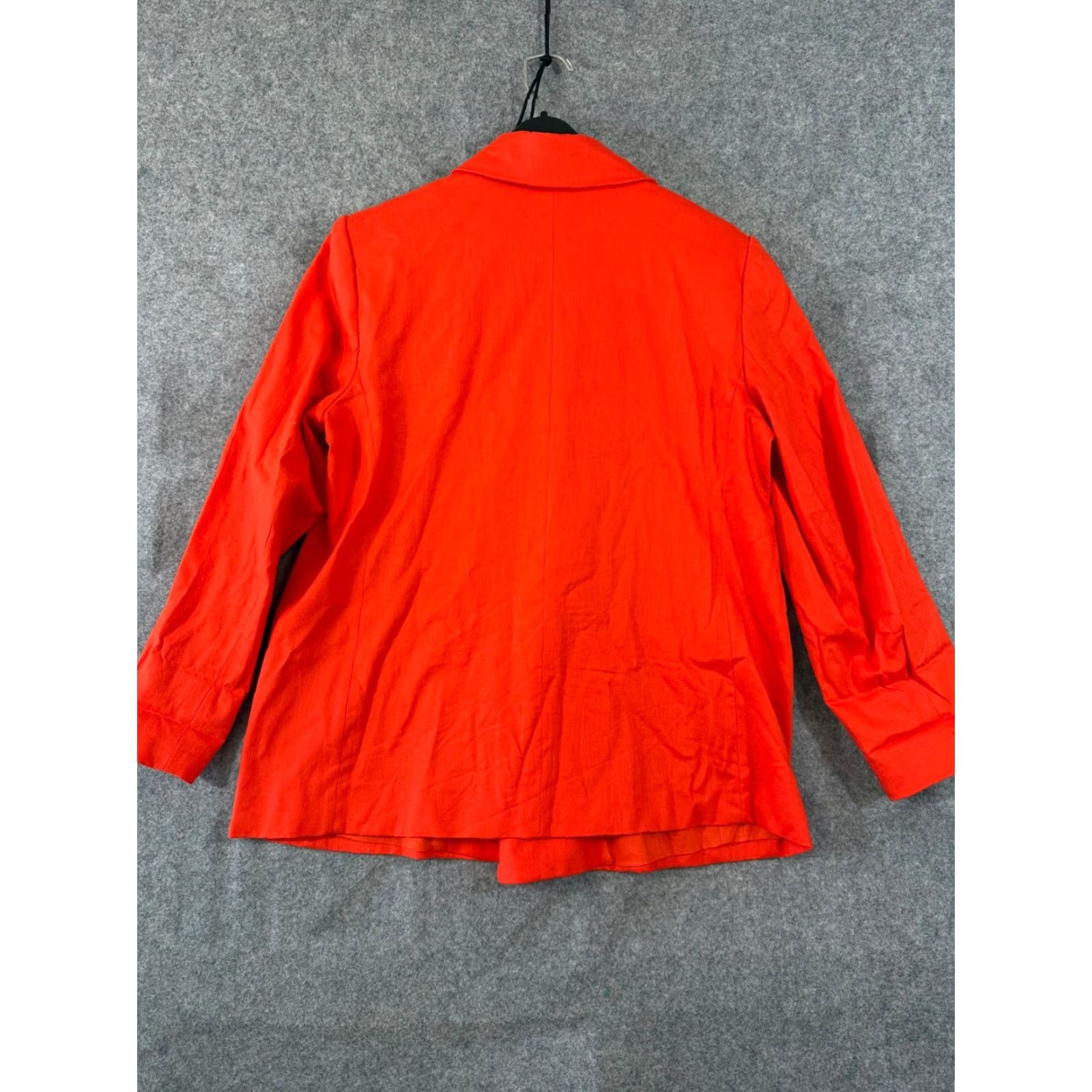 Banana Republic Banana Republic Blazer Womens 14 Petite Red Linen Blend Stretch Double Breasted Lined Jacket Size XL / US 12-14 / IT 48-50 - 7 Thumbnail