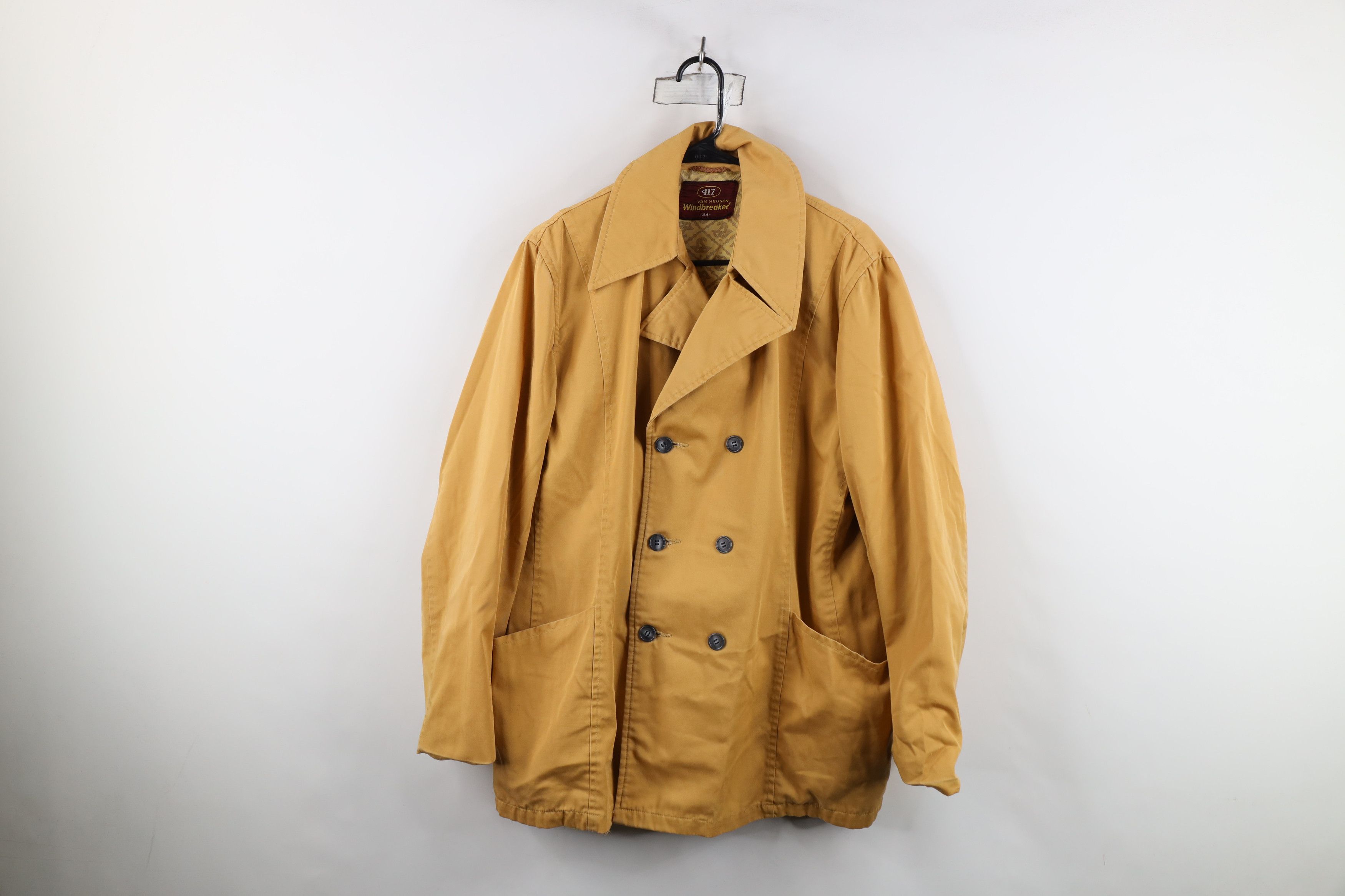Vintage Vintage 70s Streetwear Breasted Trench Coat Jacket USA Size US XL / EU 56 / 4 - 1 Thumbnail