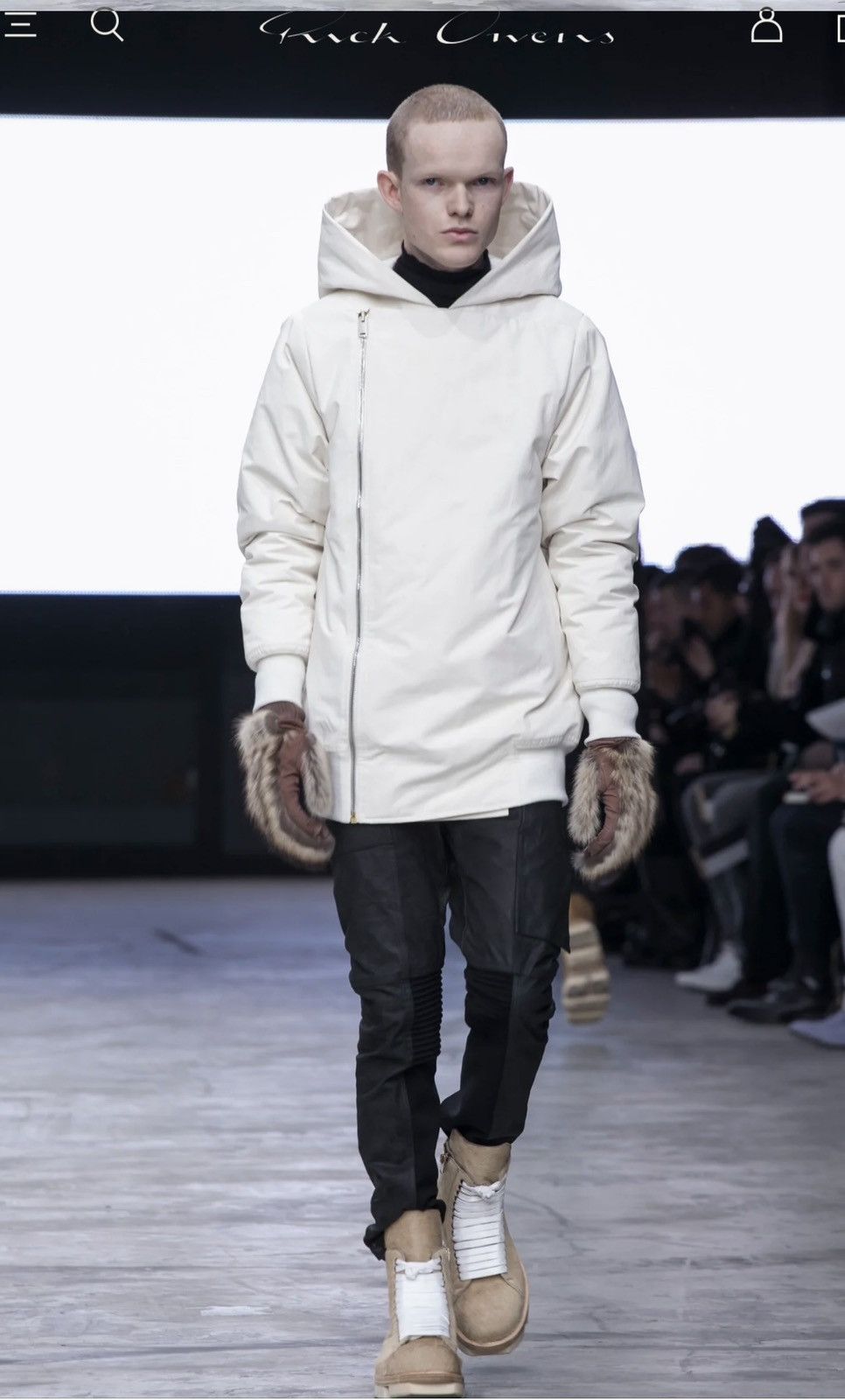 Rick Owens Drkshdw Rick owens FW13 PLINTH hooded down filled bomber jacket Size US M / EU 48-50 / 2 - 10 Thumbnail