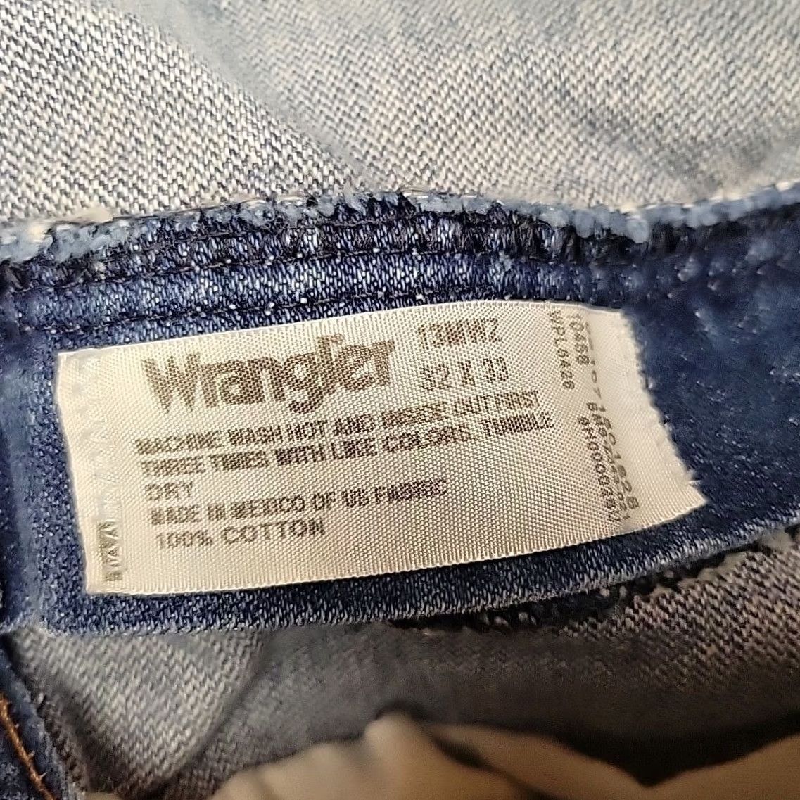 Wrangler Wrangler Jeans Men 32x33 Faded Whiskered Blue Denim Cowboy Western 1013MWZ Jeans Regular 32 Blue Cowboys Mens Size US 32 / EU 48 - 4 Thumbnail