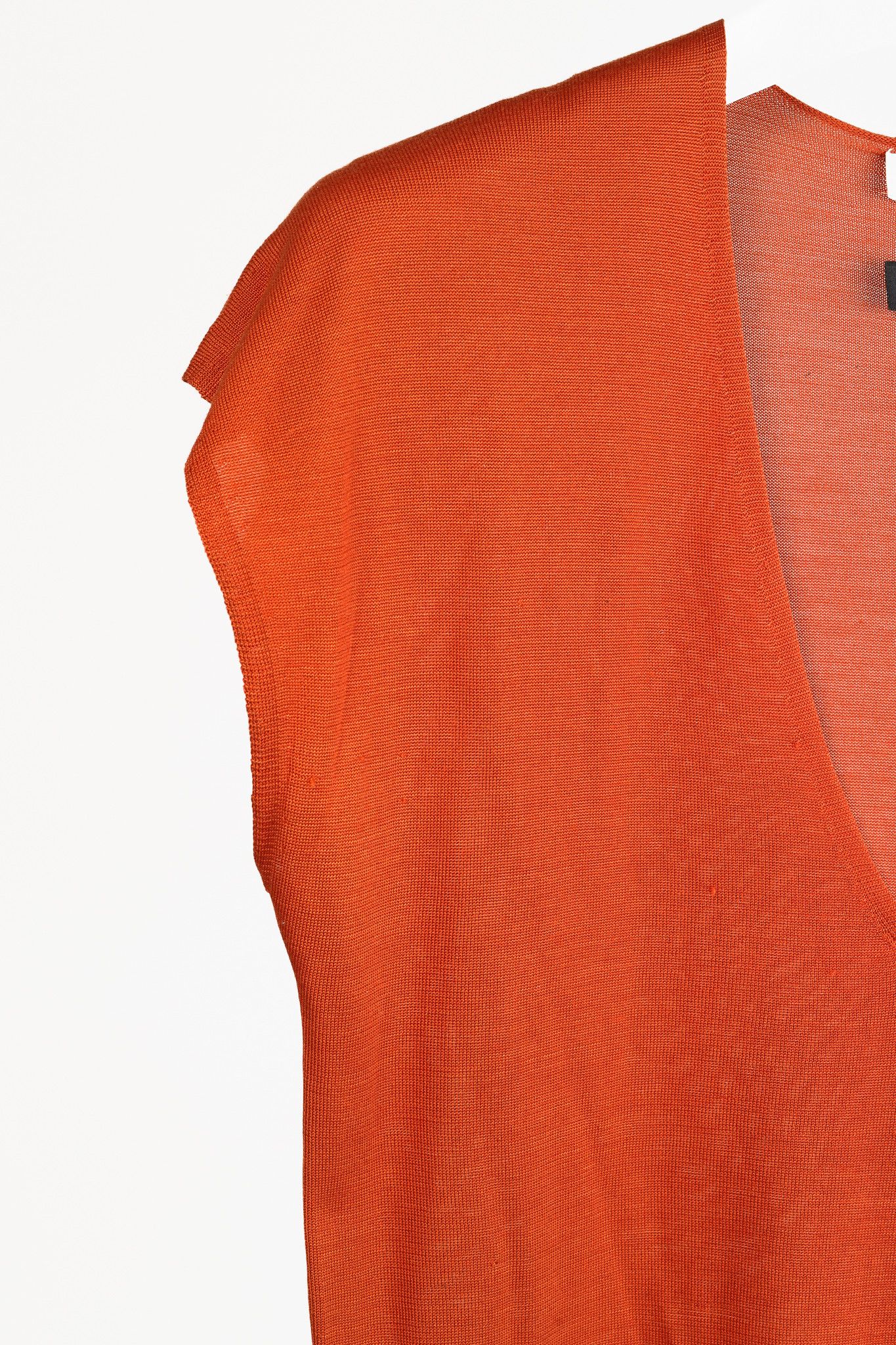 Max Mara 'S Max Mara Burnt Short Dolman Sleeve Silk V-neck Knit Top Size M / US 6-8 / IT 42-44 - 3 Thumbnail
