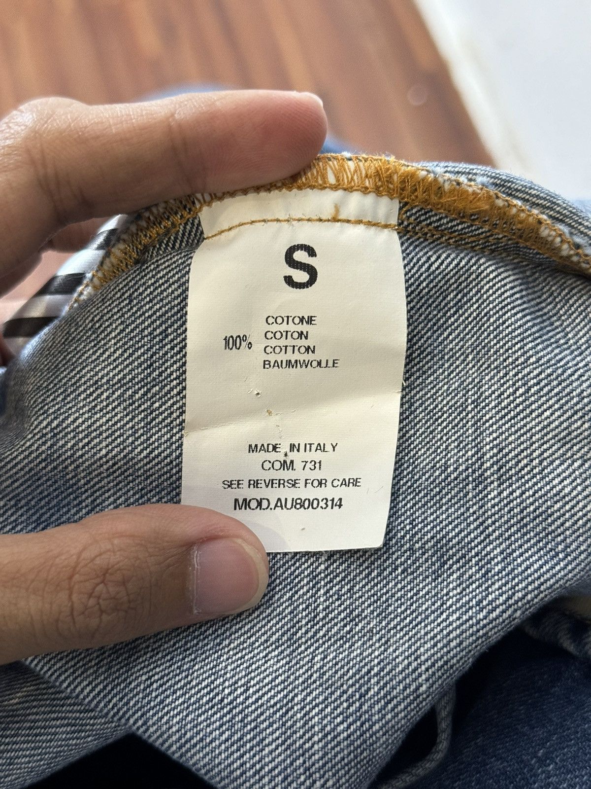Off-White OFF-WHITE Signature Logo Denim Jacket Size US S / EU 44-46 / 1 - 15 Thumbnail