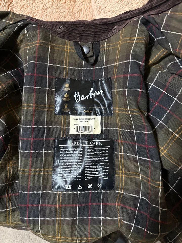 Barbour Barbour Vintage A50 Moorland 8oz Wax Jacket C48 122Cm 80's Size US XXL / EU 58 / 5 - 13 Thumbnail