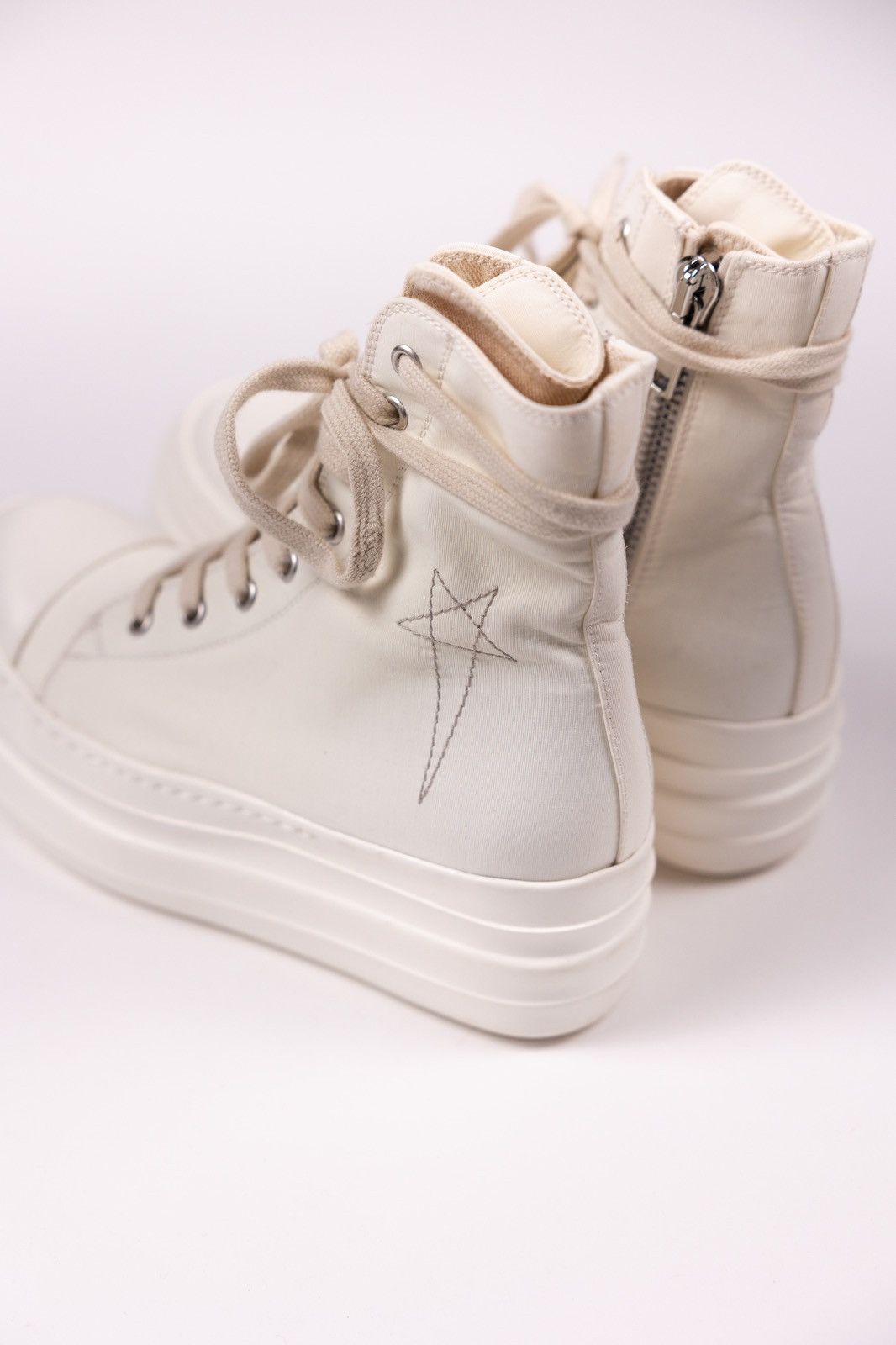 Rick Owens × Rick Owens Drkshdw Rick Owens DRKSHDW Platform High Top Sneakers Size US 5.5 / IT 35.5 - 2 Thumbnail