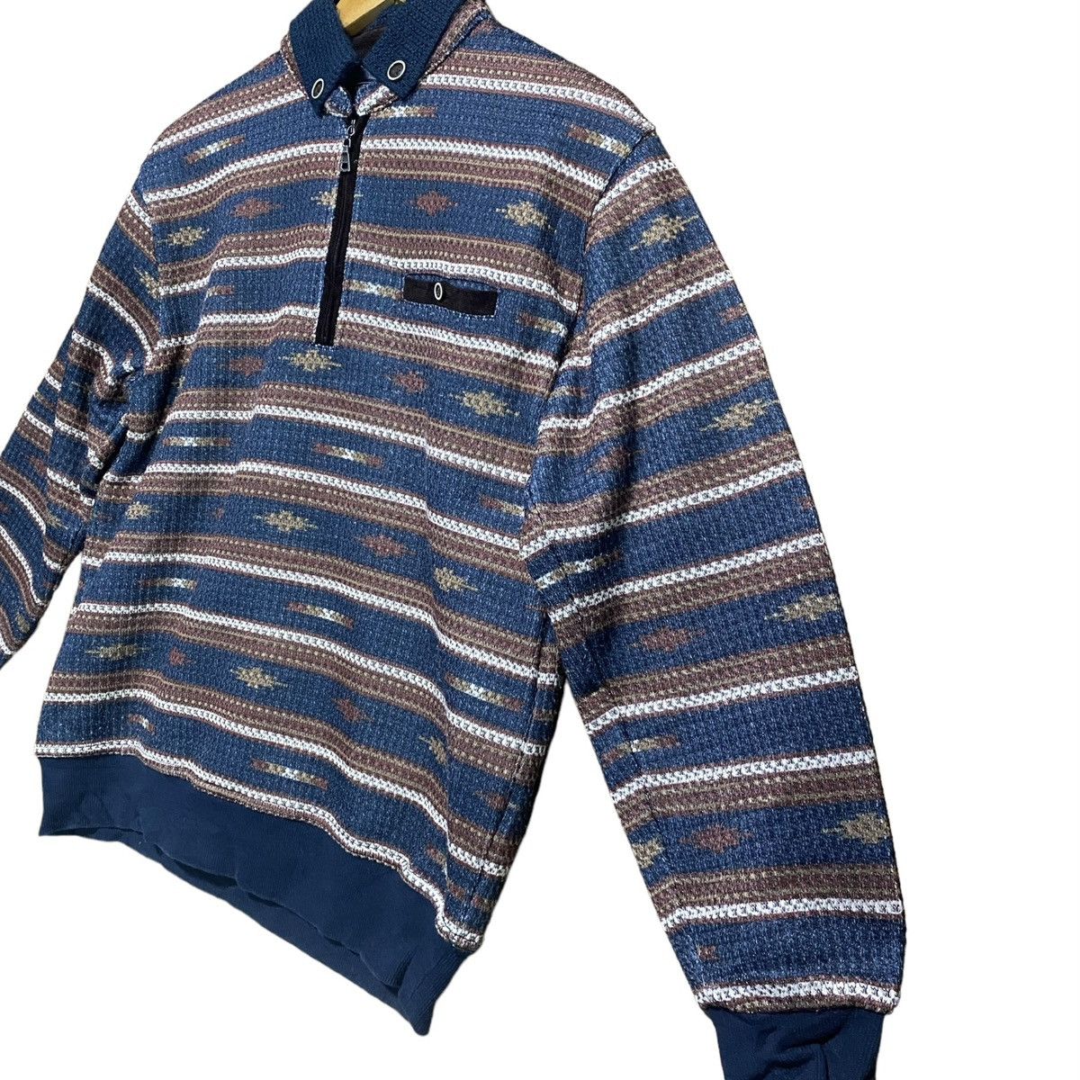 Japanese Brand × Kansai Yamamoto Kansai Yamamoto Homme Knit Jumper Quarter Zip Size US M / EU 48-50 / 2 - 4 Thumbnail