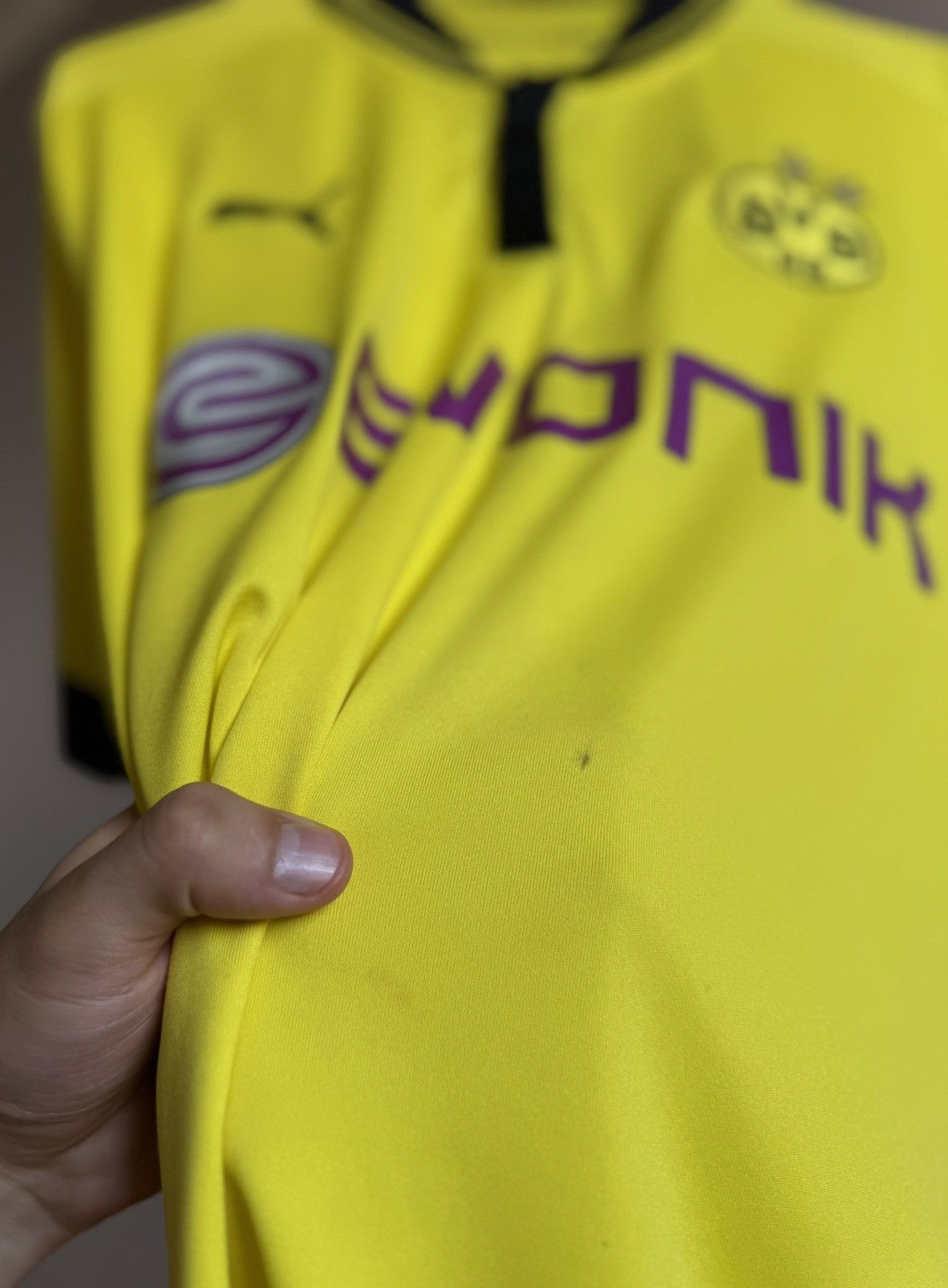 Vintage Borussia Dortmund Puma Home Shirt Jersey 2012 2013 football Size US XXL / EU 58 / 5 - 7 Thumbnail