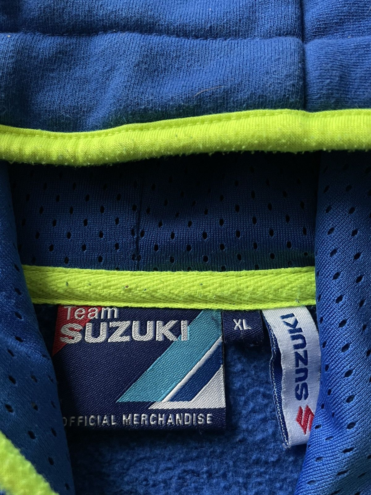 Other Vintage Y2K Suzuki Racing Zip Hoodie Michelin 00’s Blue RARE Size US XL / EU 56 / 4 - 9 Thumbnail