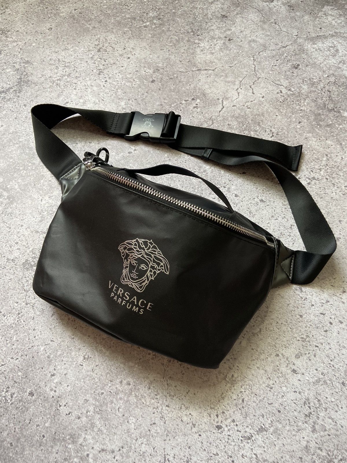 Versace Versace Parfums Belt Bag Black Medusa Crossbody Size ONE SIZE - 1 Thumbnail
